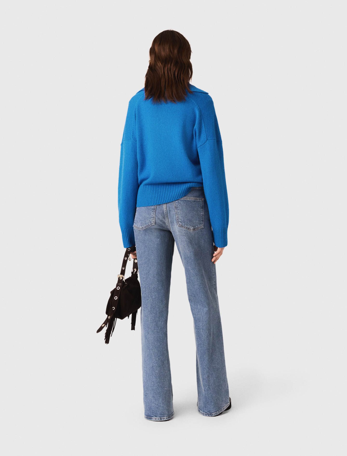 Wool blend cardigan - Blue Wool blend cardigan - Blue