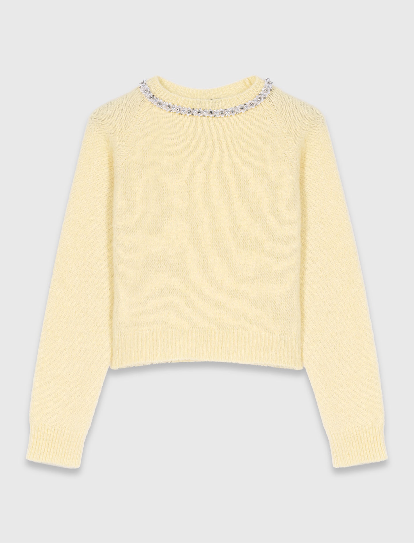 Removable jewel collar jumper - Yellow