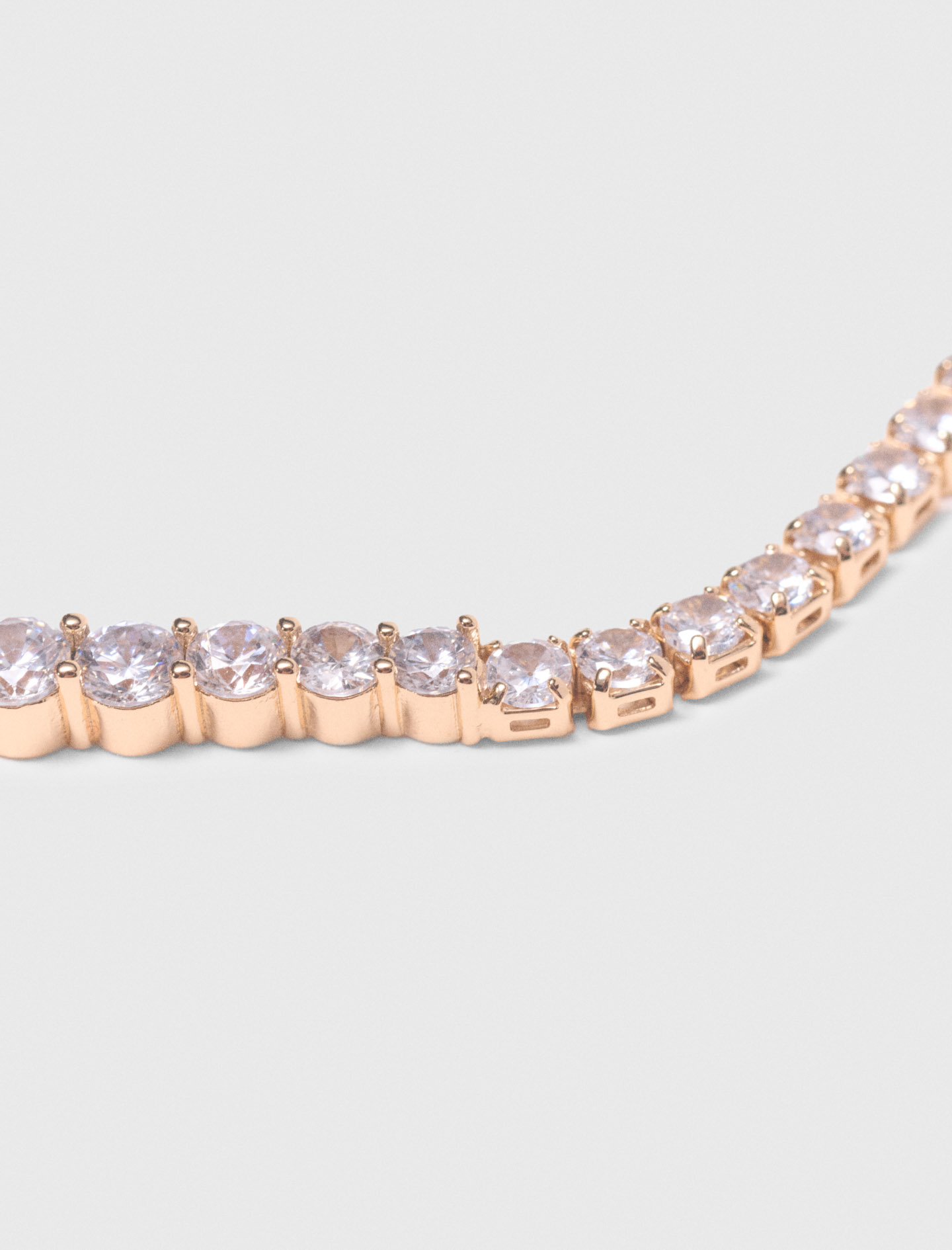 Cascade diamanté necklace - Gold
