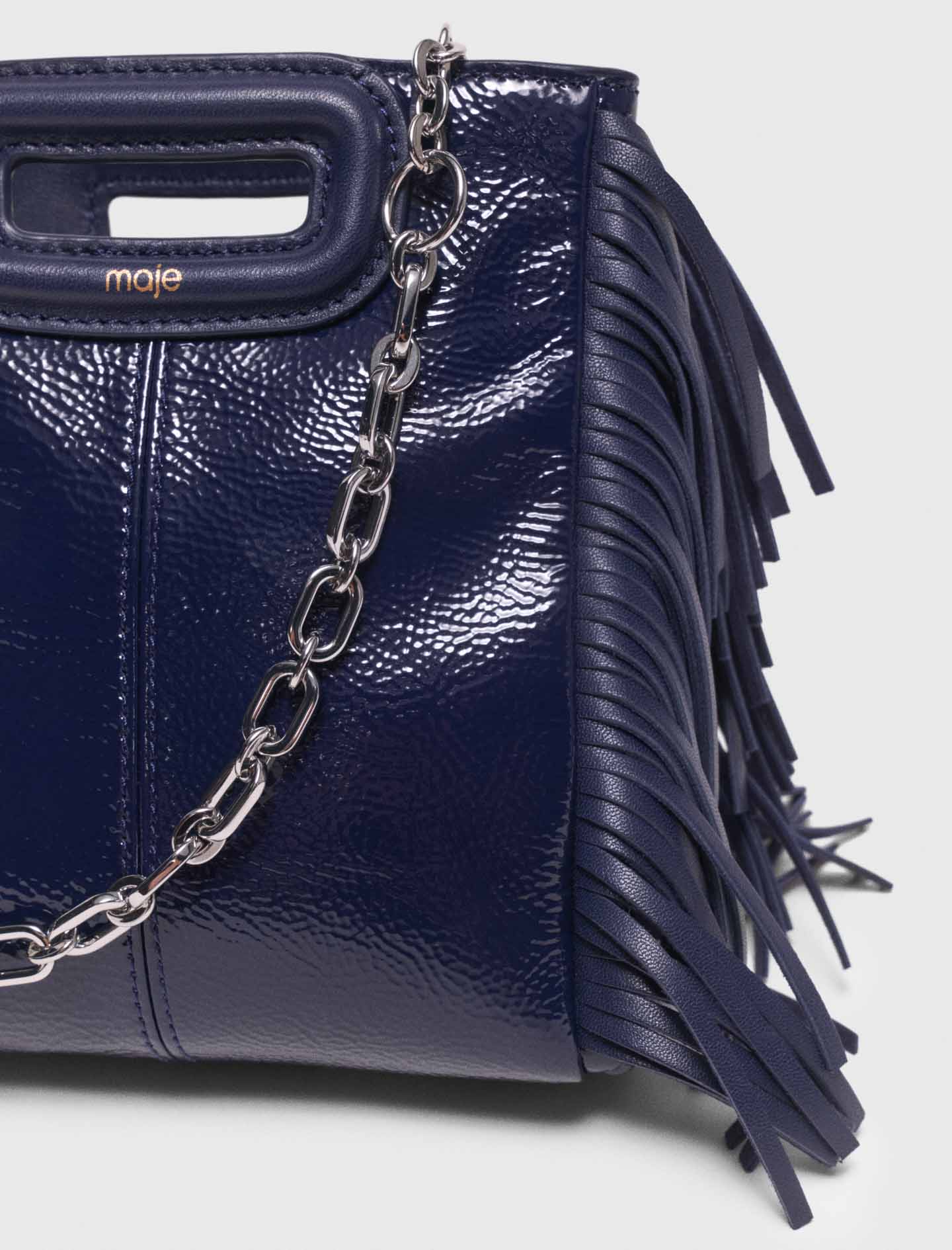 Naplak leather M Mini bag - Navy