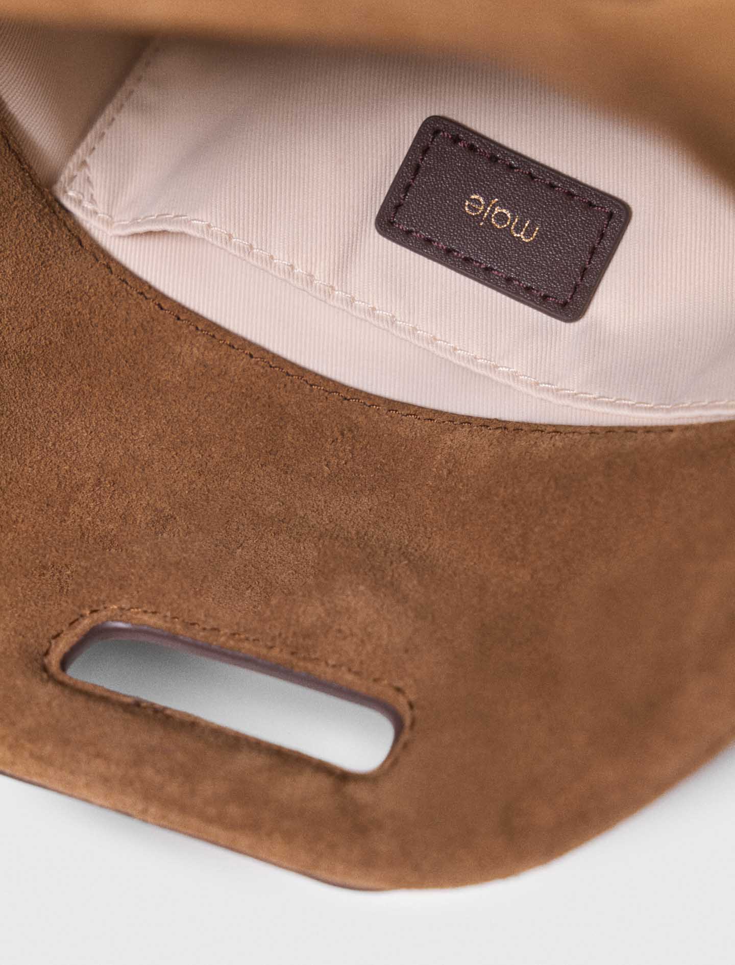 Leather and suede Miss M Mini bag - Brown