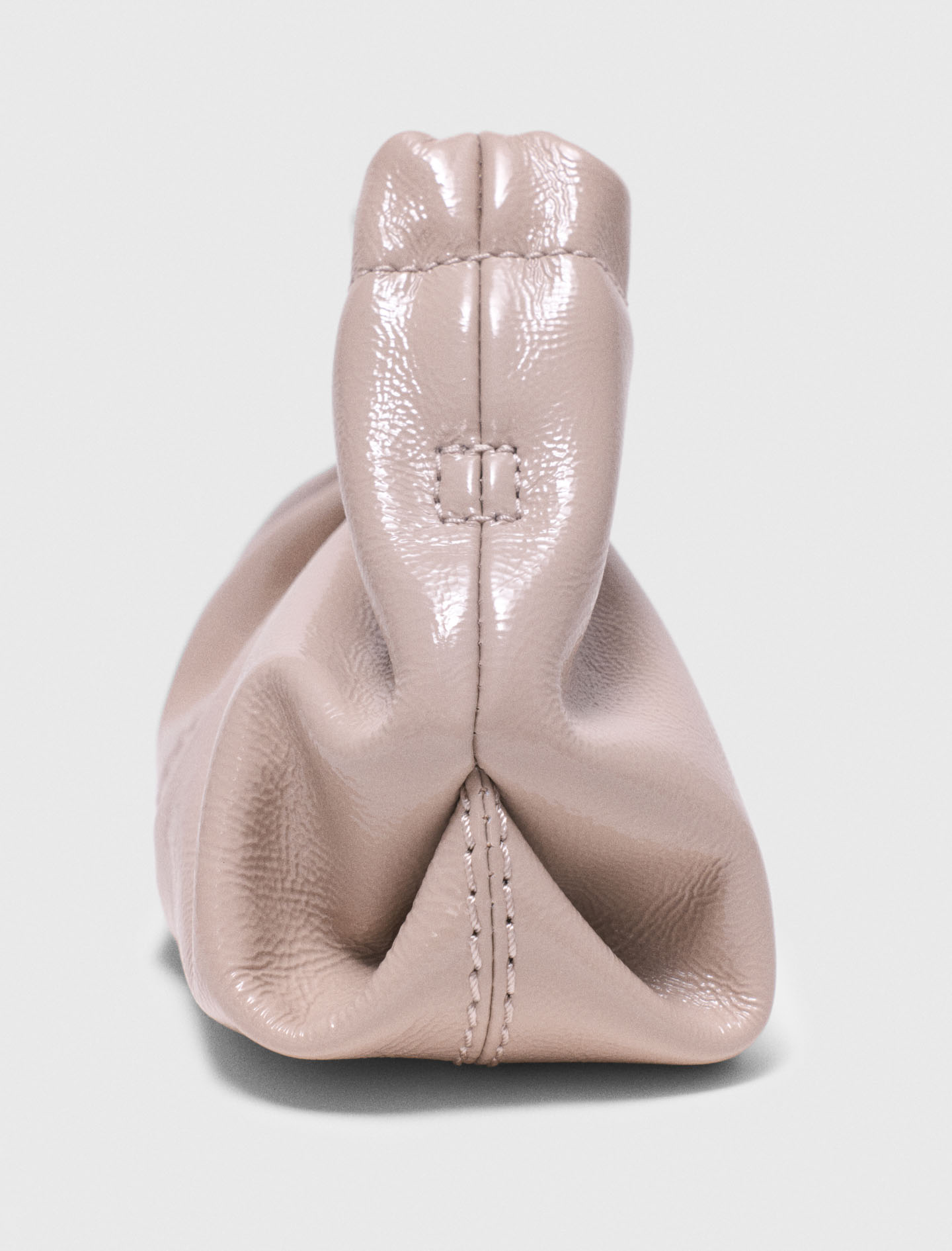 Mini naplak leather clutch - Beige