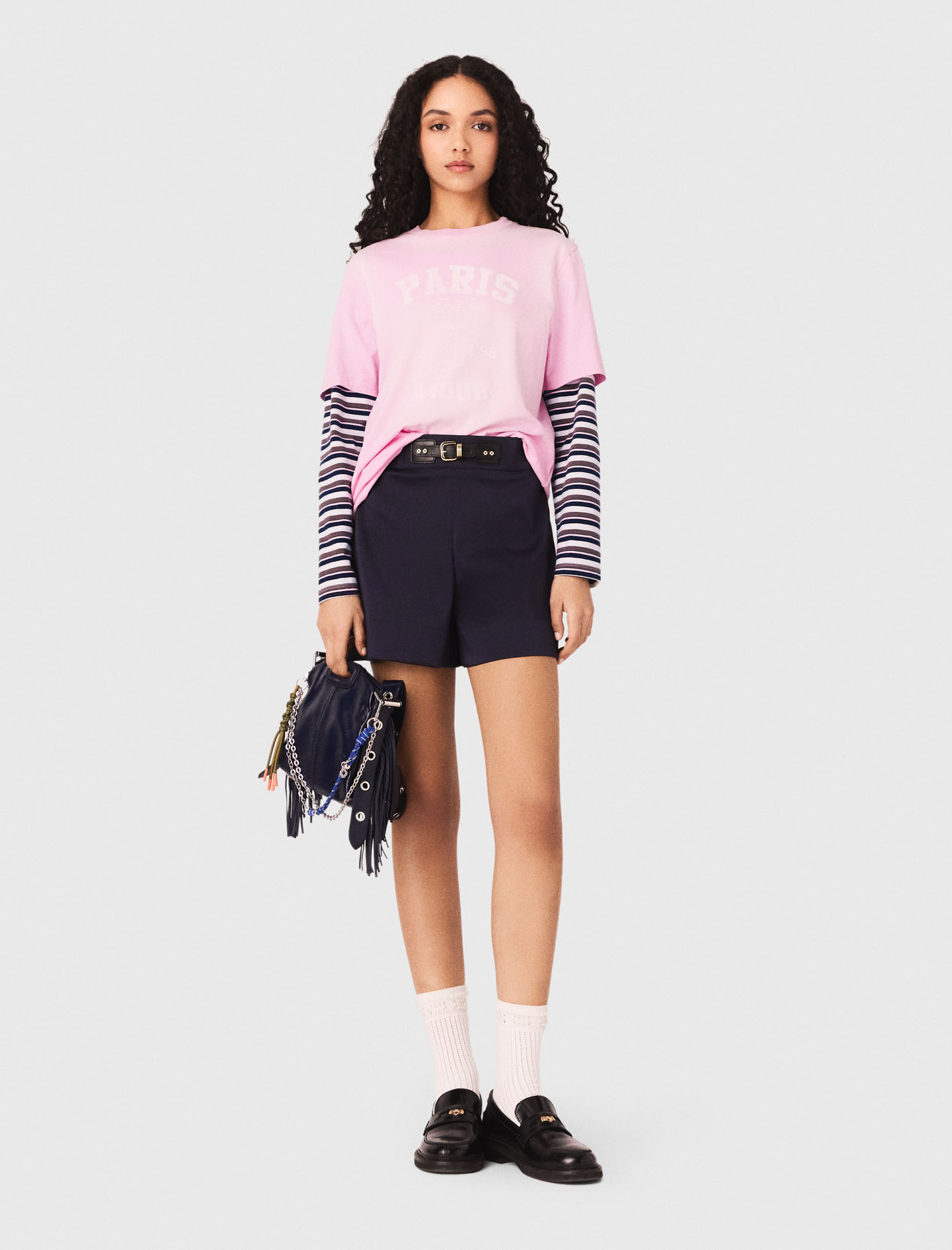 Nautical print Tshirt - Pink