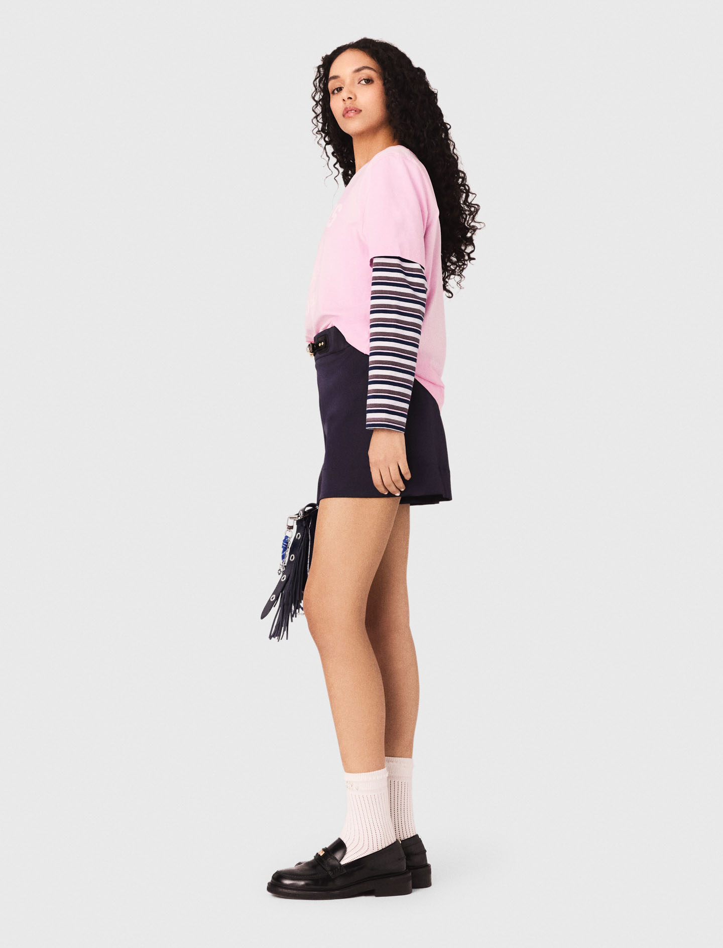 Nautical print Tshirt - Pink