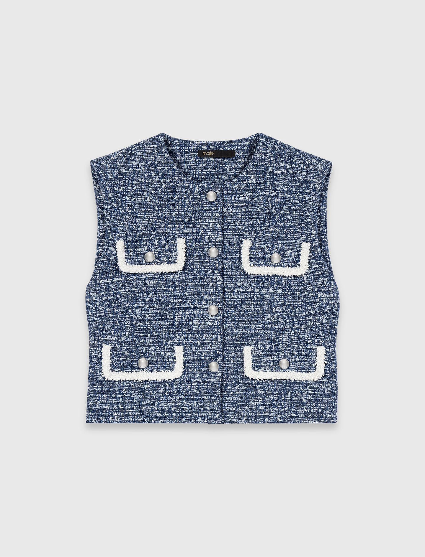Tweed waistcoat - Blue