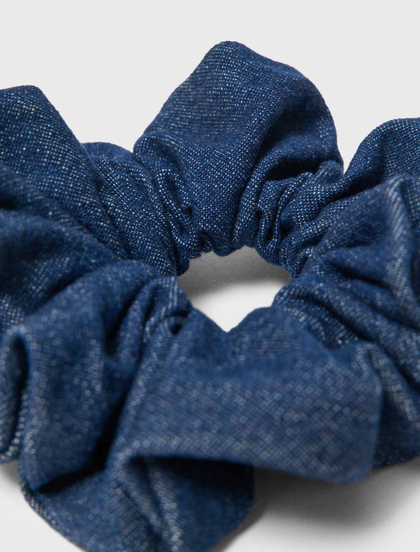 Denim scrunchie - Navy