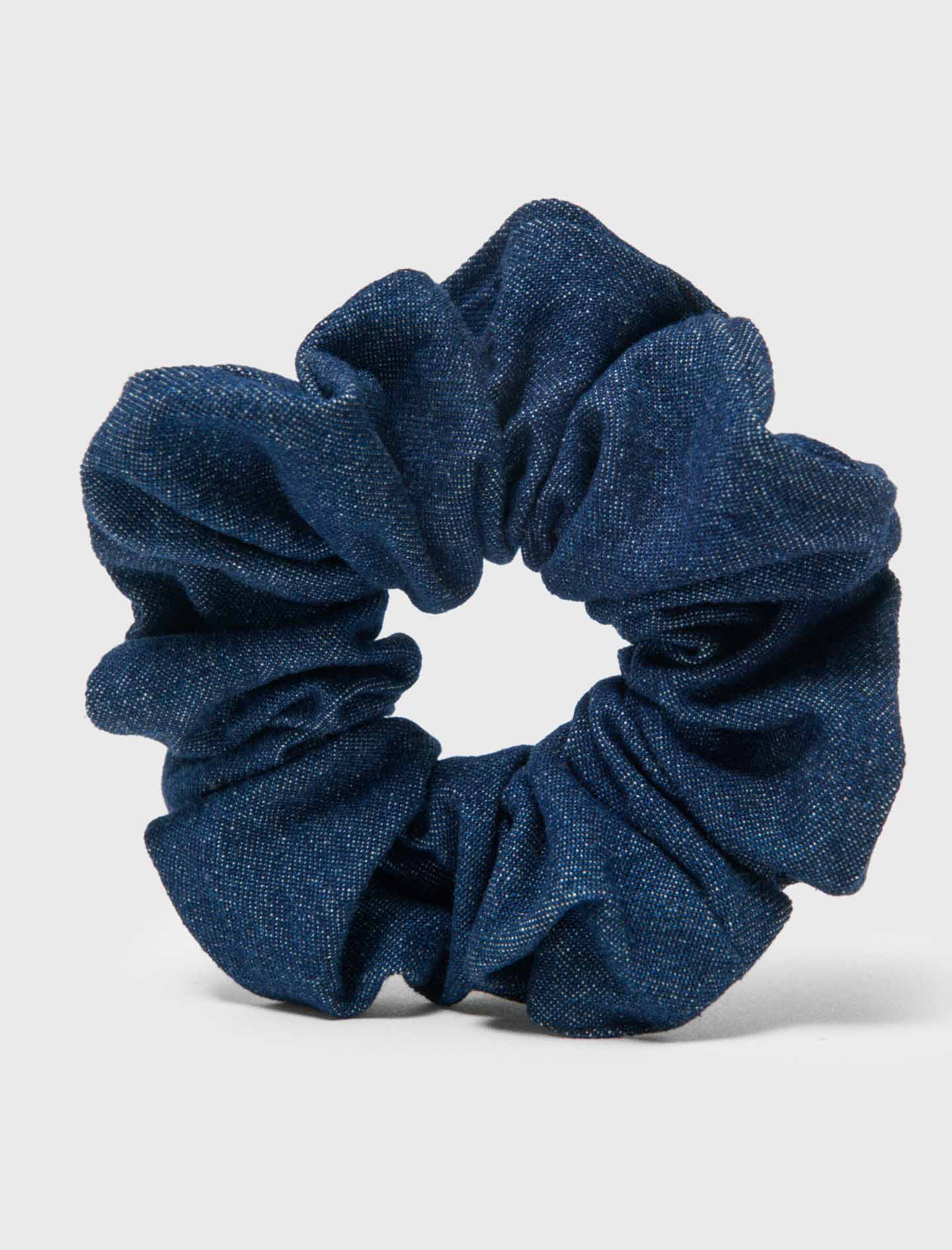 Denim scrunchie - Navy