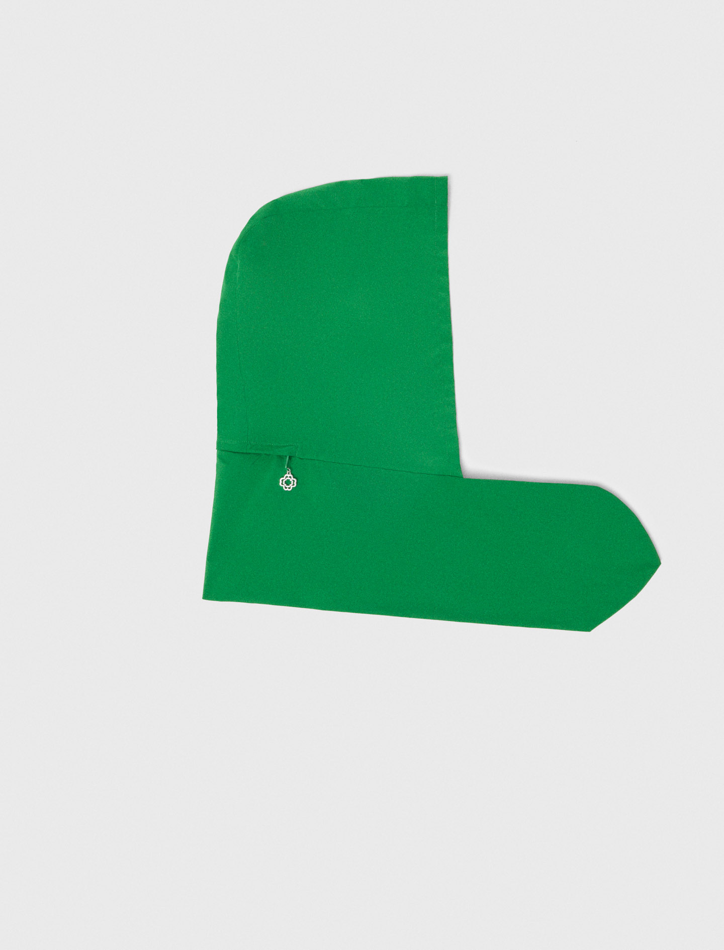 Tie up waterproof hood - Green