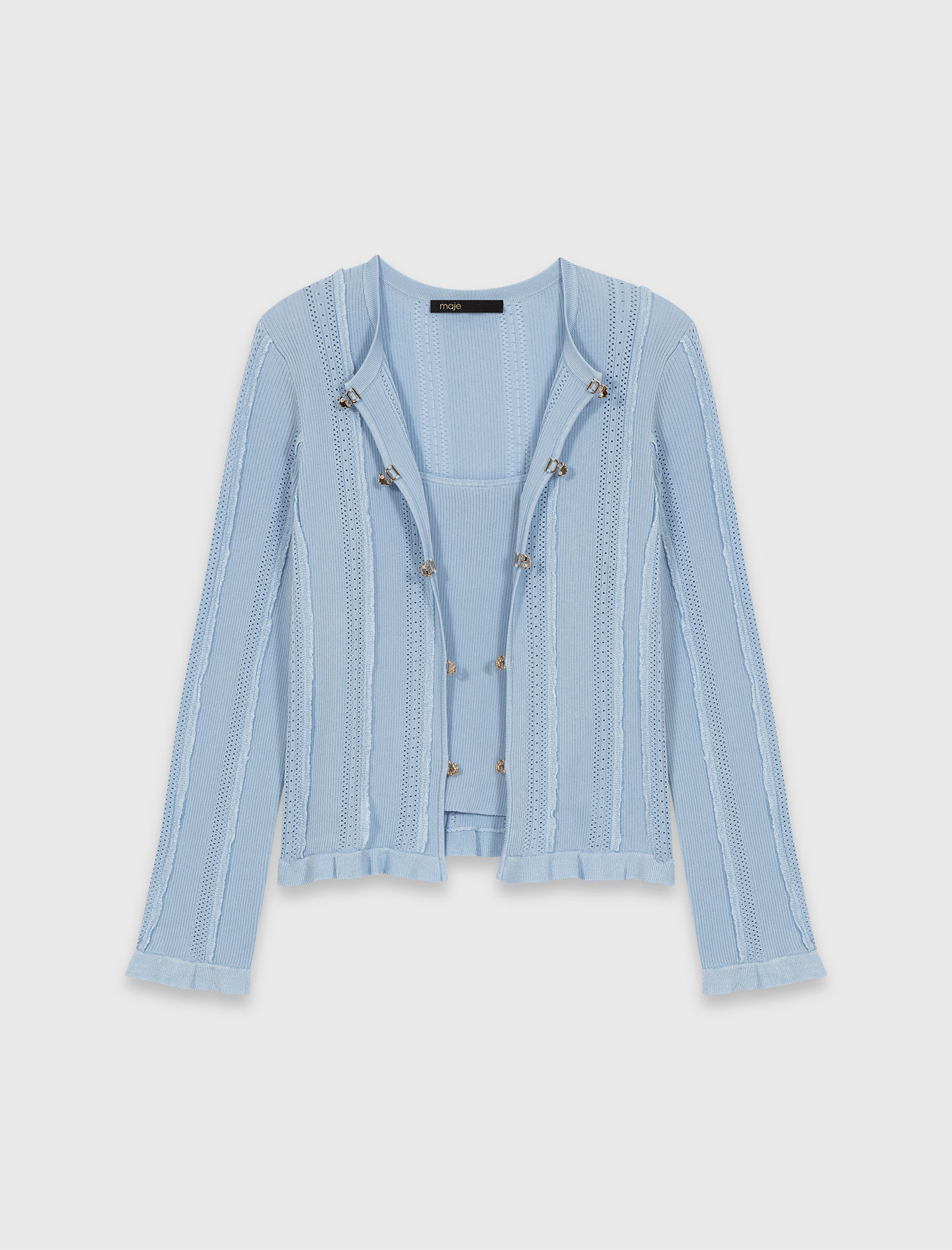 2 in 1 cardigan - Blue