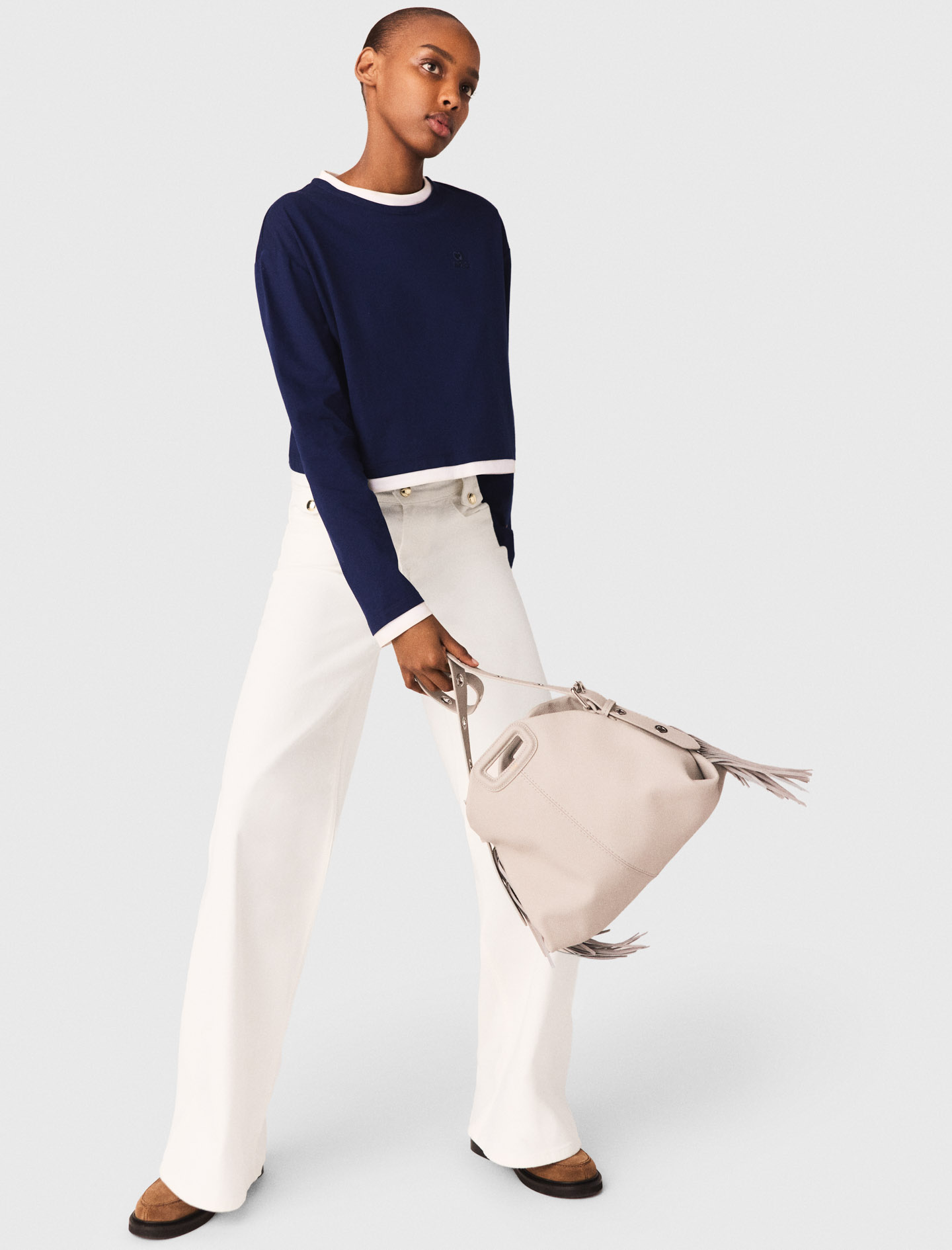 Flared jeans - White