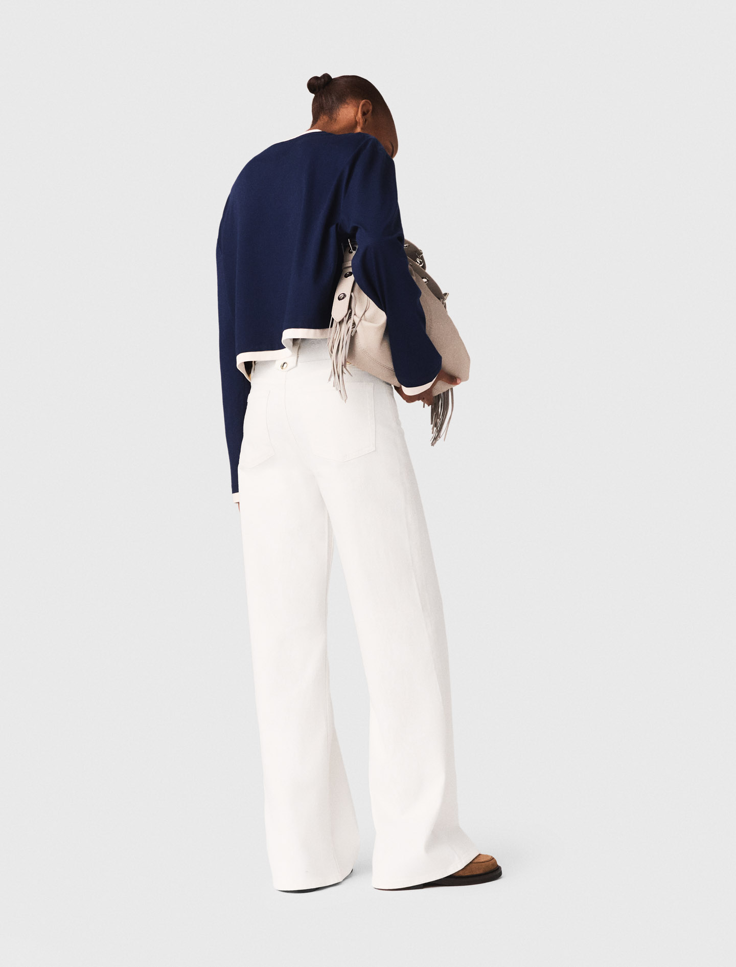 Flared jeans - White