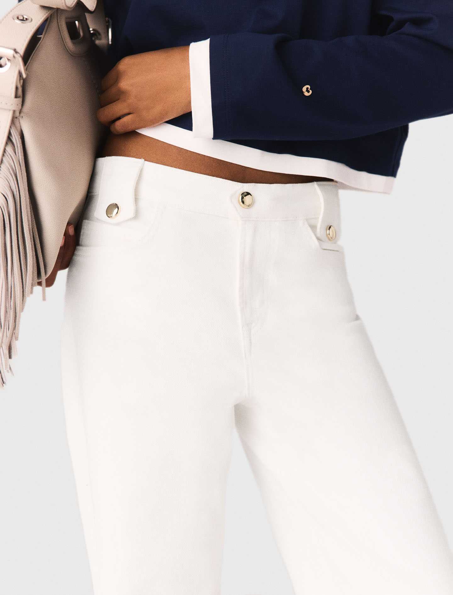 Flared jeans - White