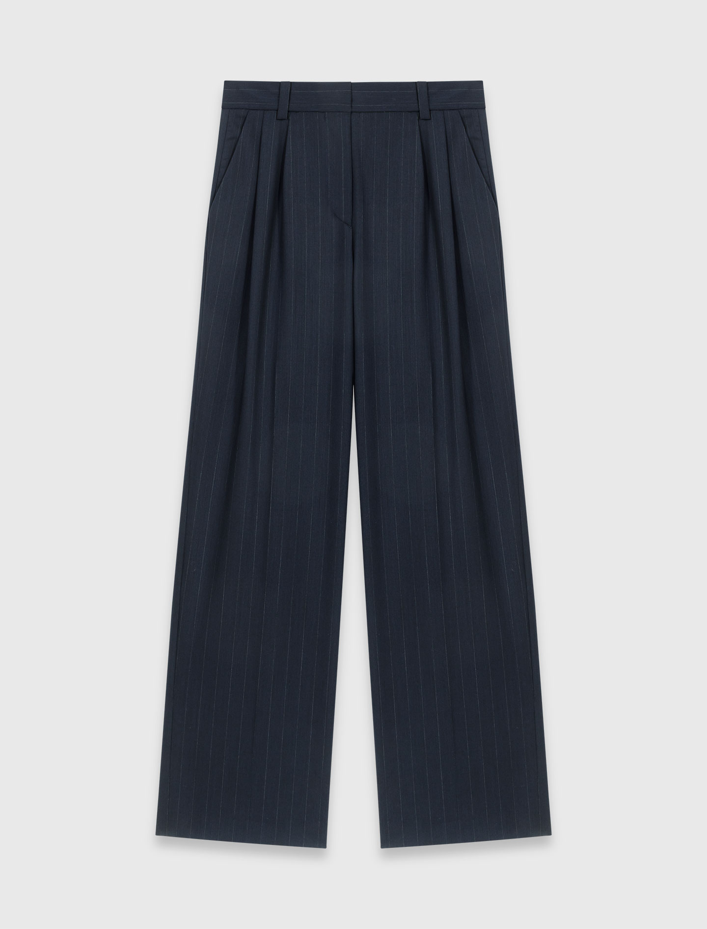 Striped suit trousers - Navy
