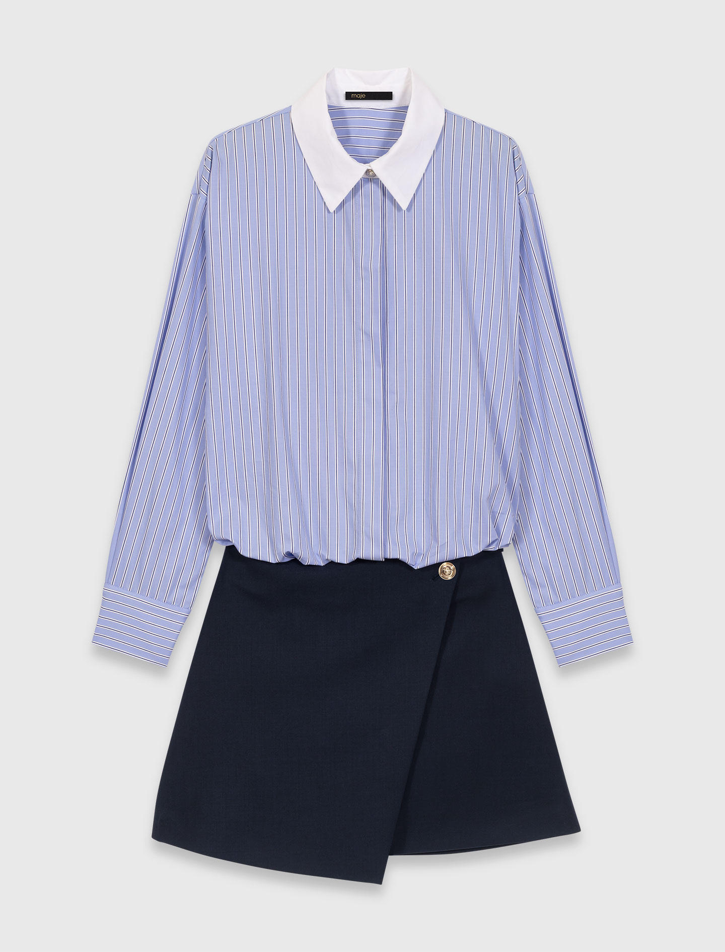 2 in 1 shirt dress - Blue