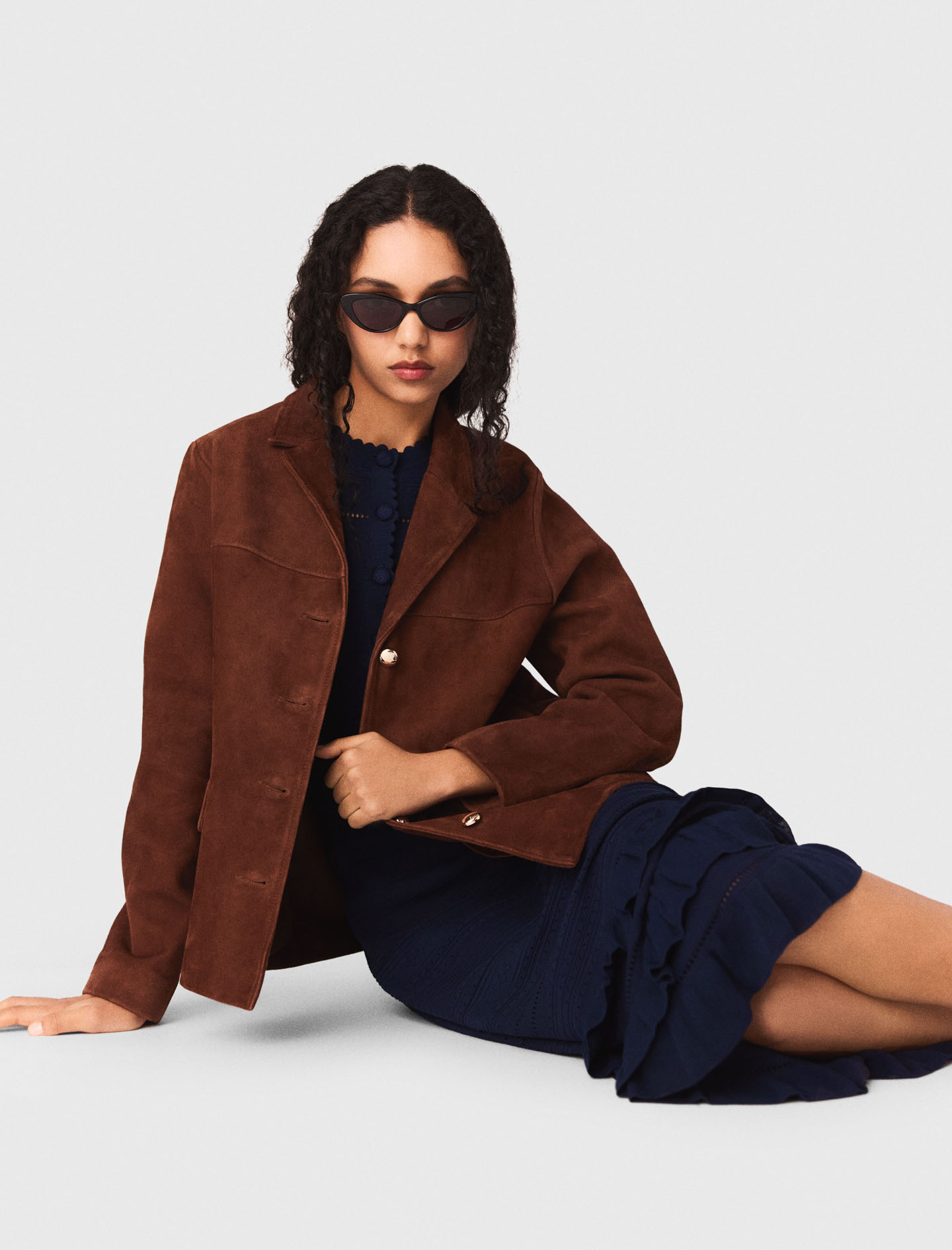 Suede jacket - Brown