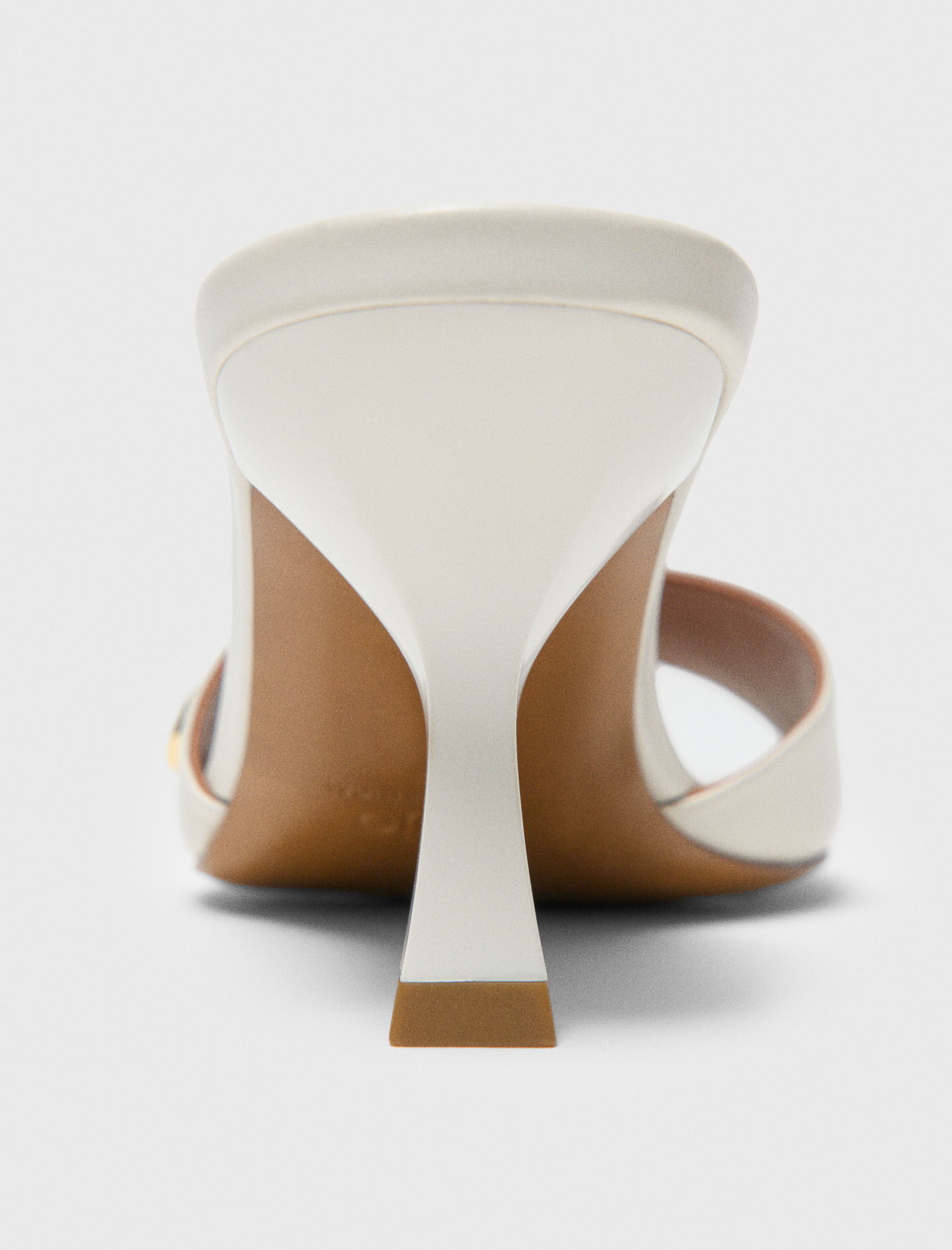 Leather mules - White