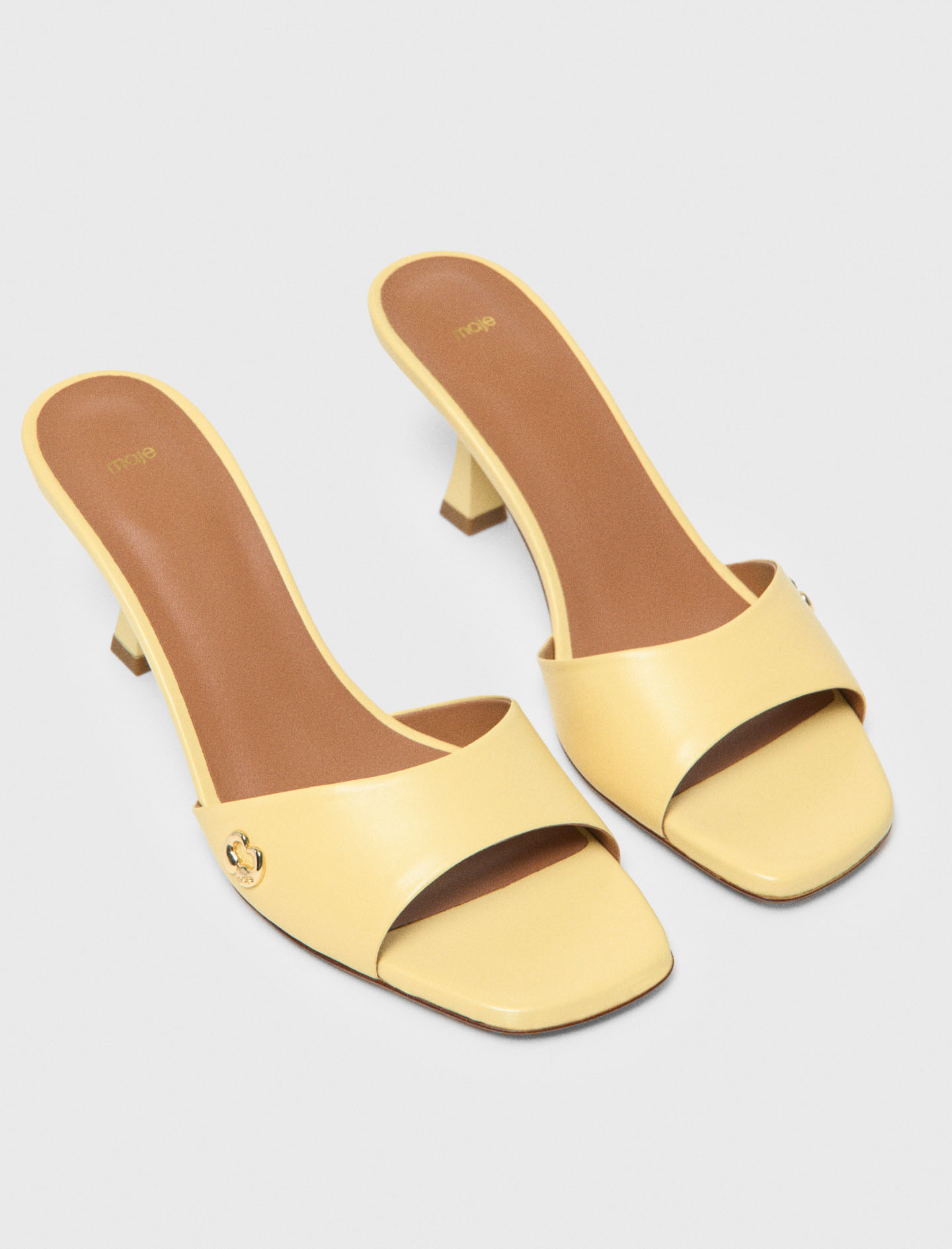 Leather mules - Yellow