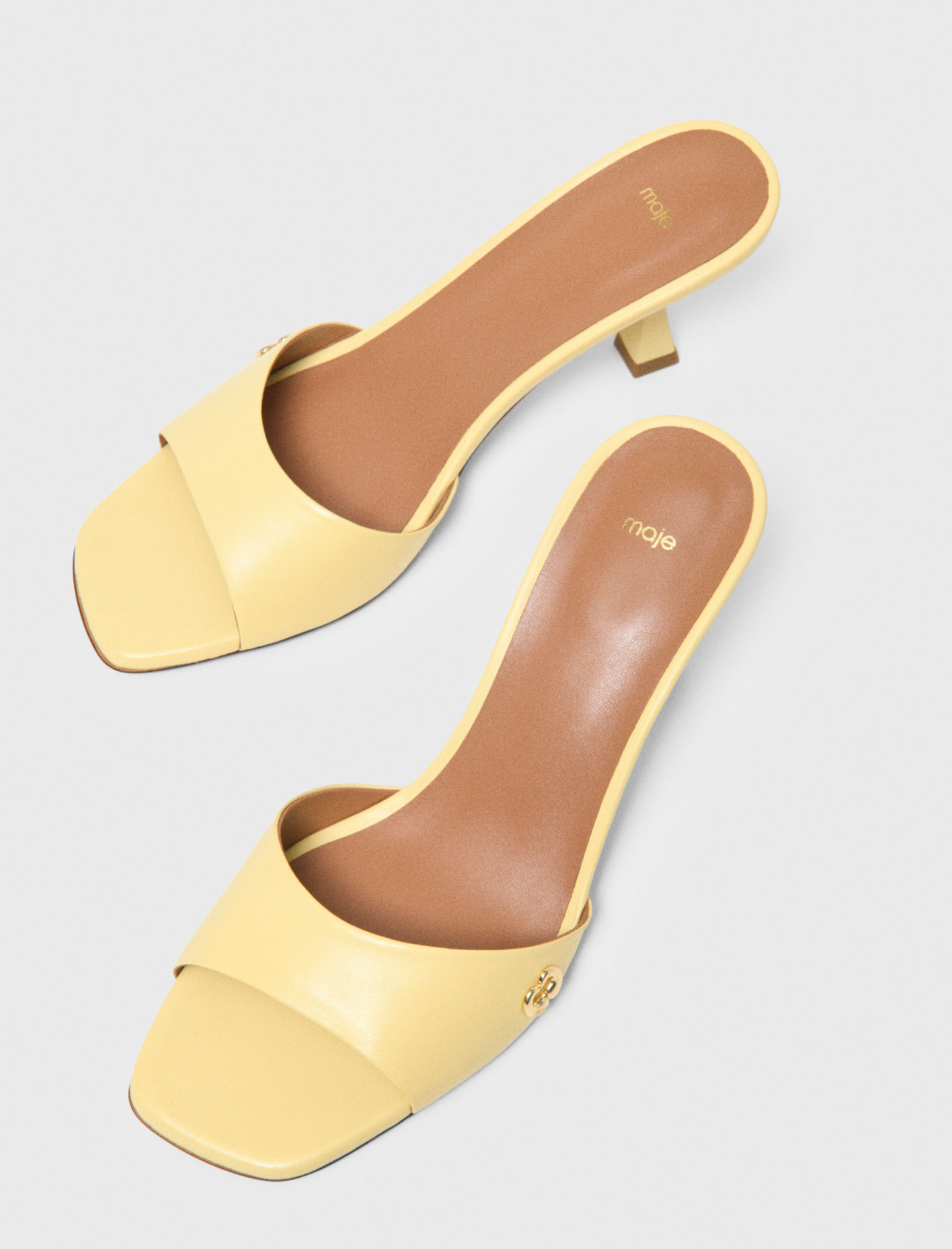 Leather mules - Yellow