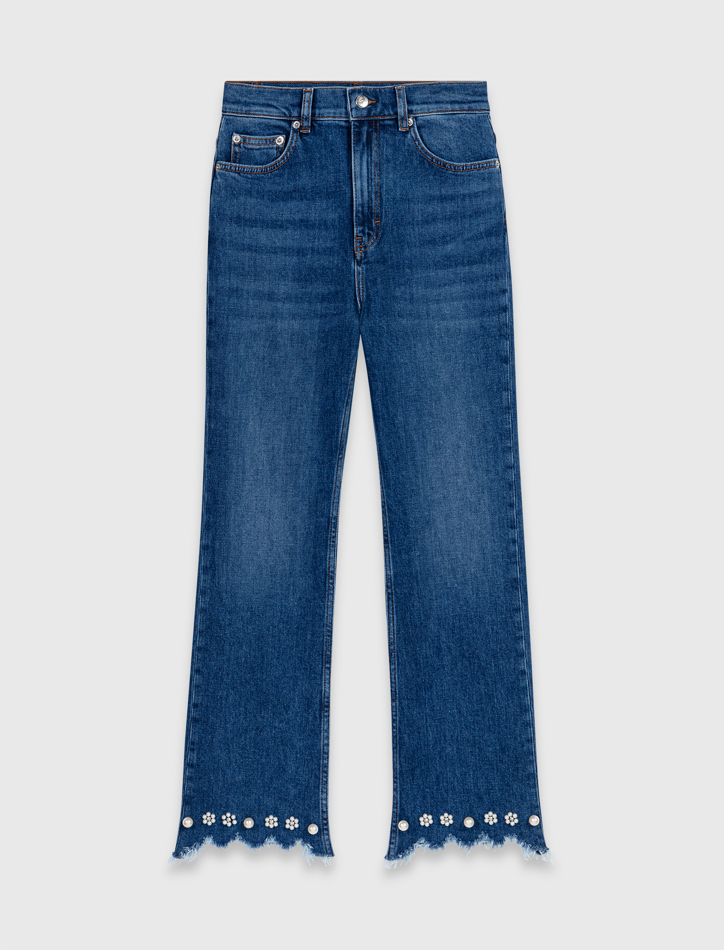 Beaded bootcut jeans - Blue