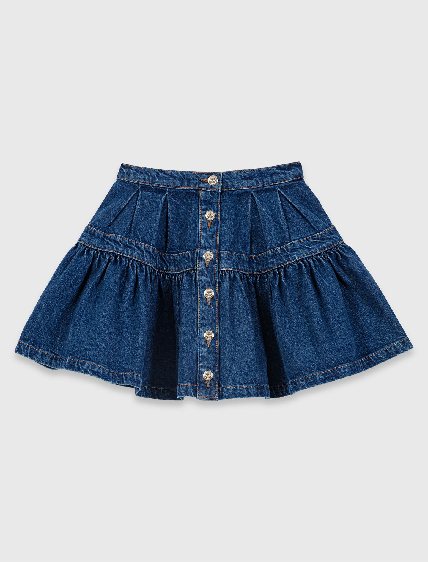 Short denim skirt - Blue