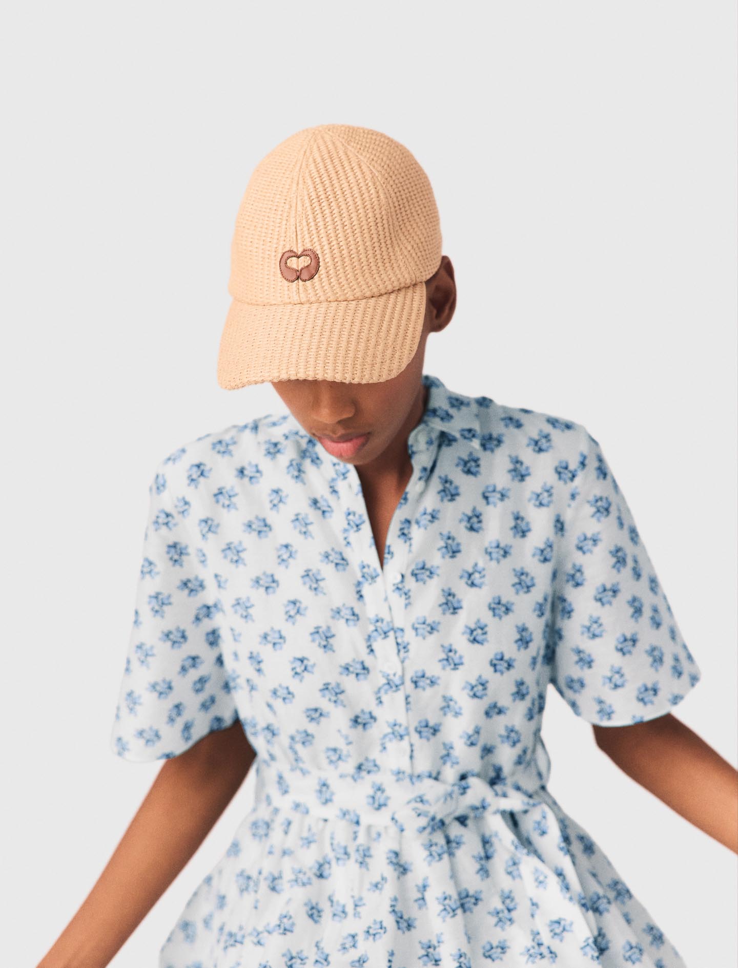 Natural texture cap - Beige