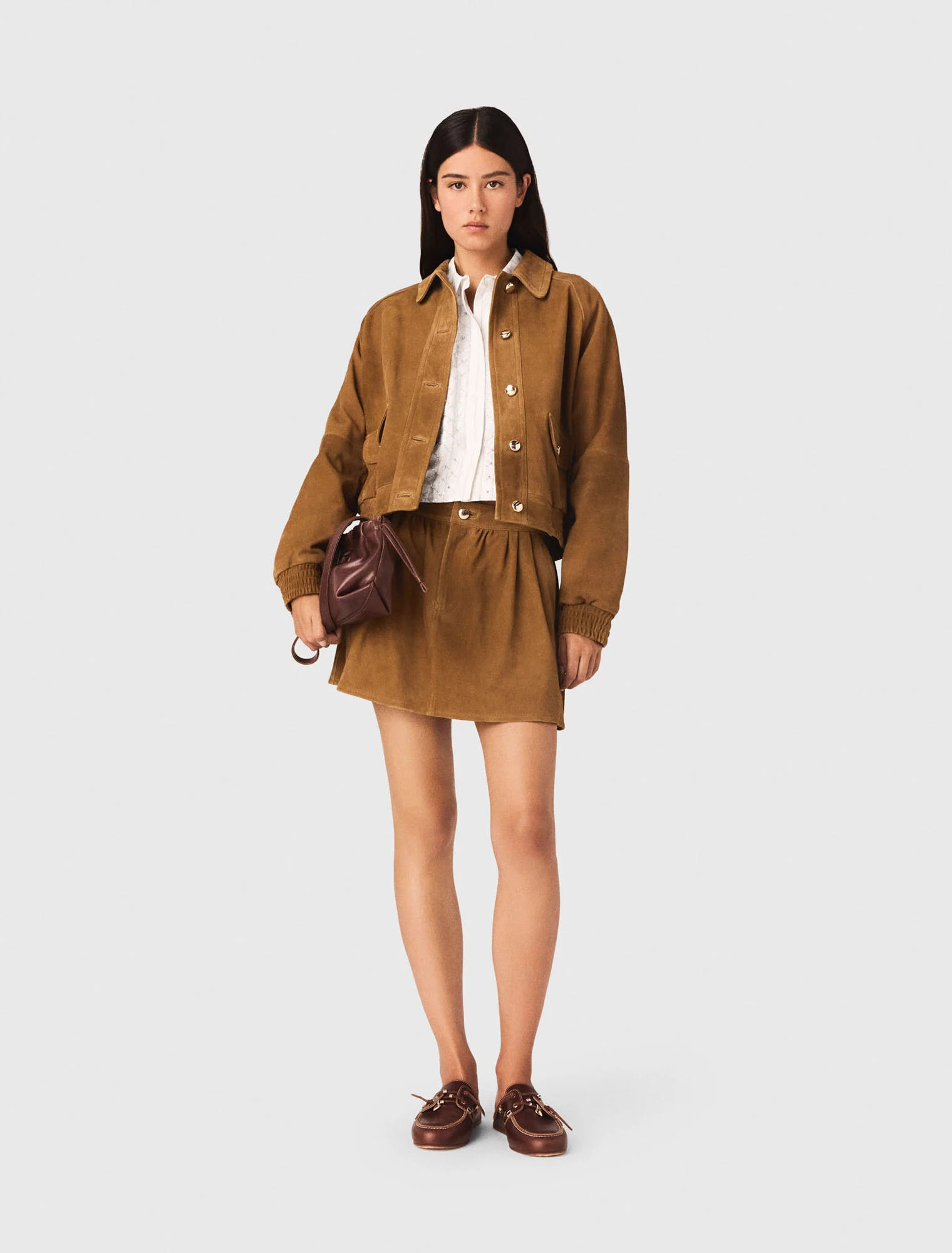 Suede jacket - Brown