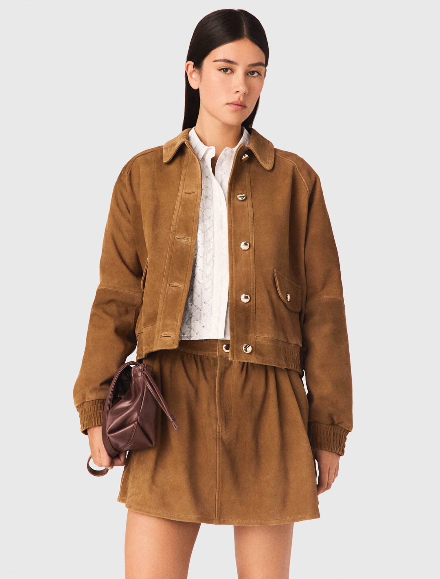 Suede jacket - Brown