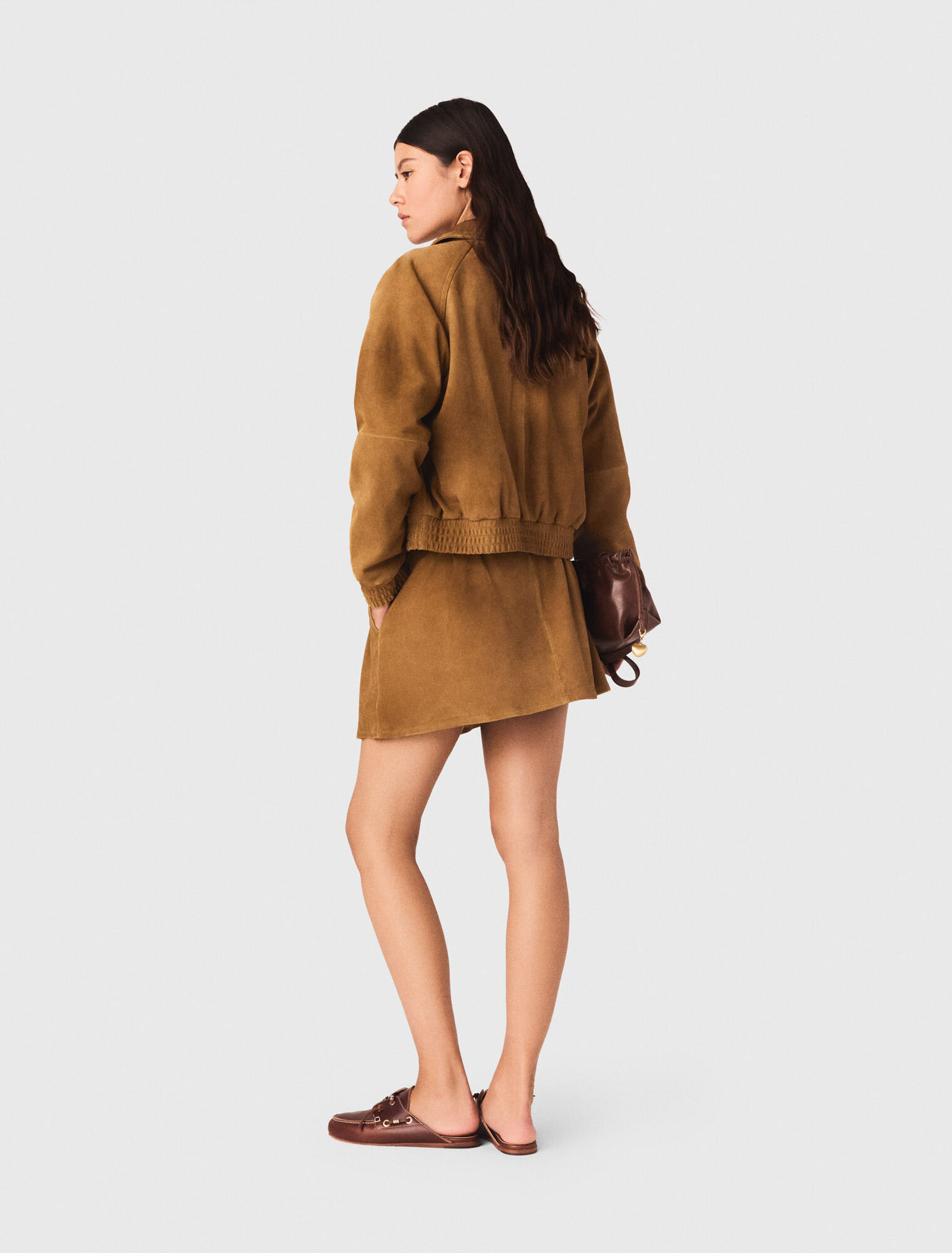 Suede jacket - Brown