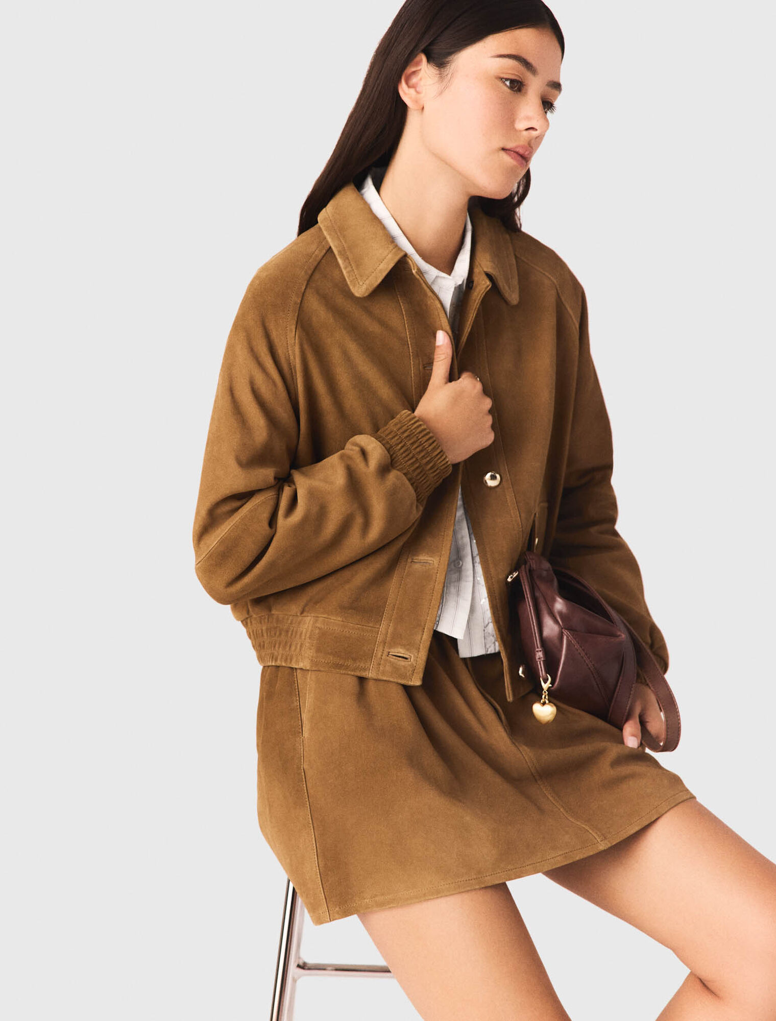 Suede jacket - Brown