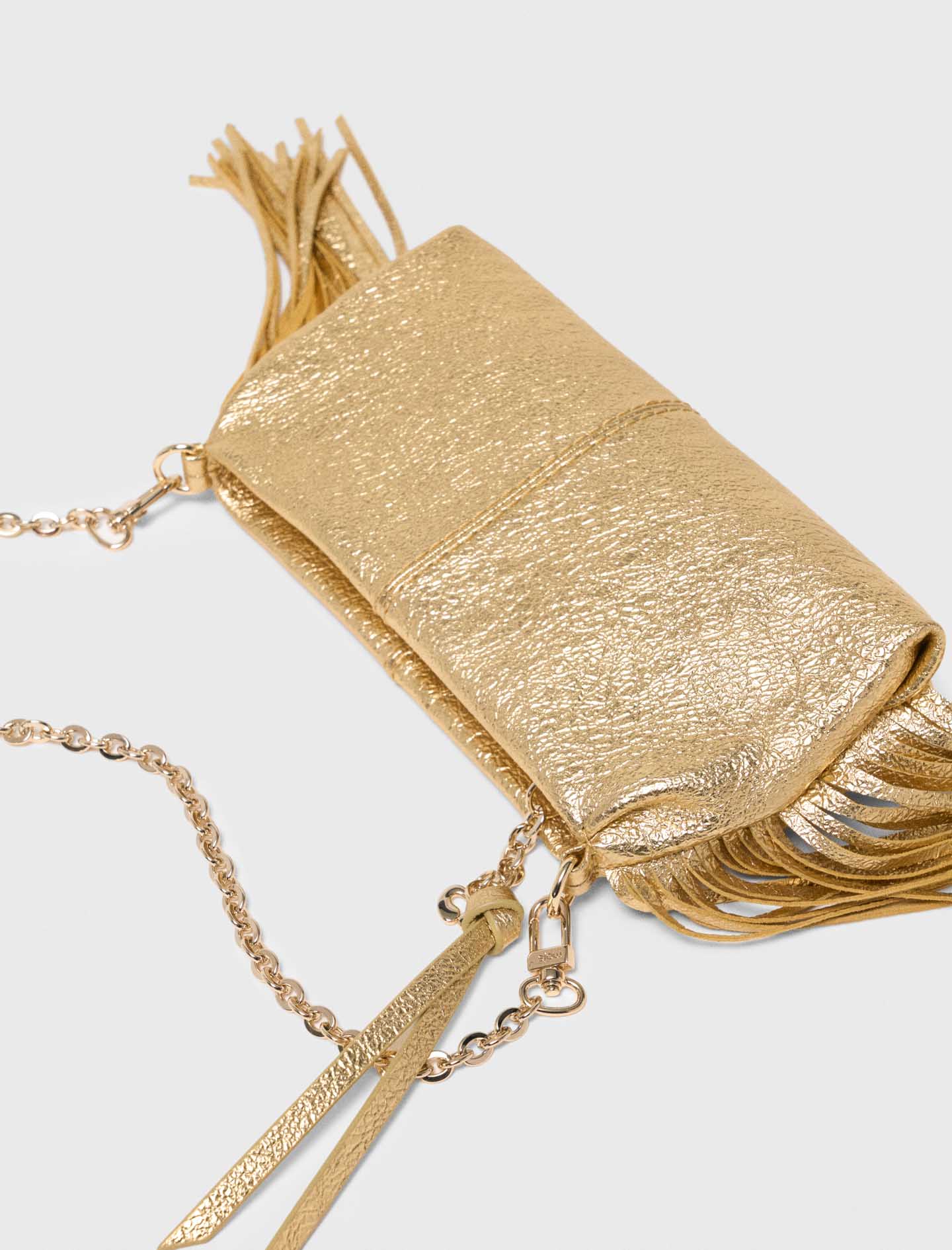 Metallic Miss M clutch bag - Gold