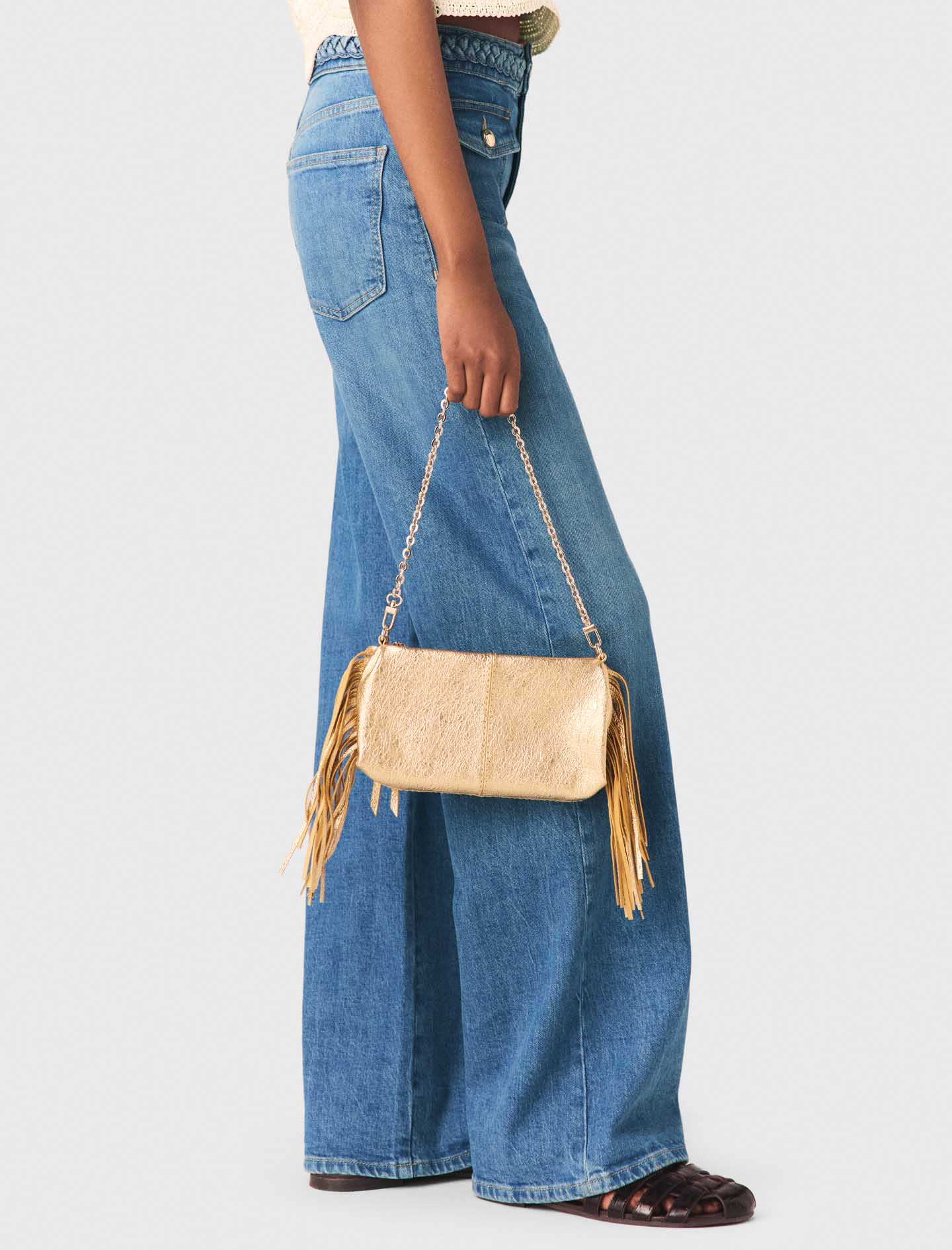 Metallic Miss M clutch bag - Gold