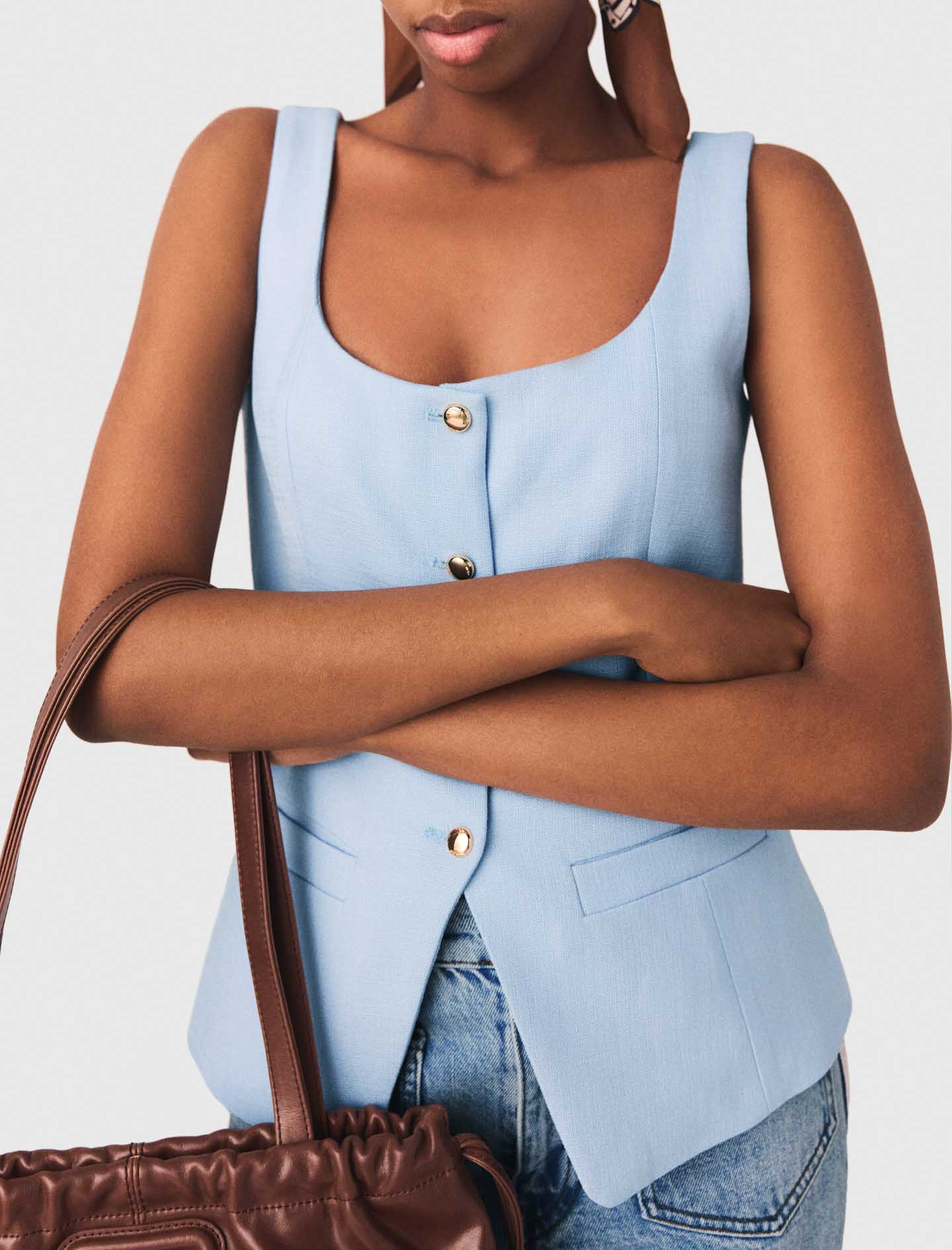 Long tailored jacket - Blue