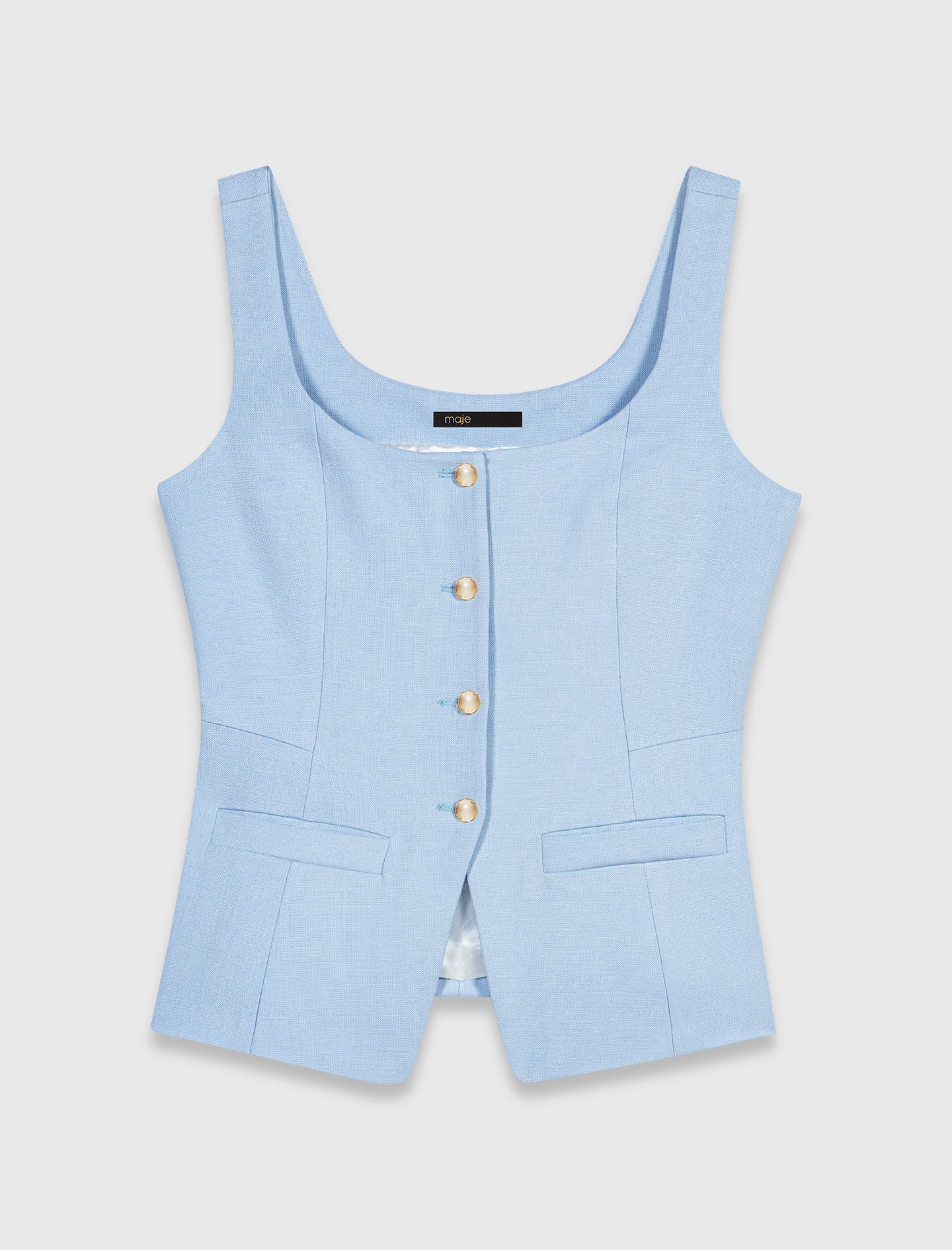 Long tailored jacket - Blue