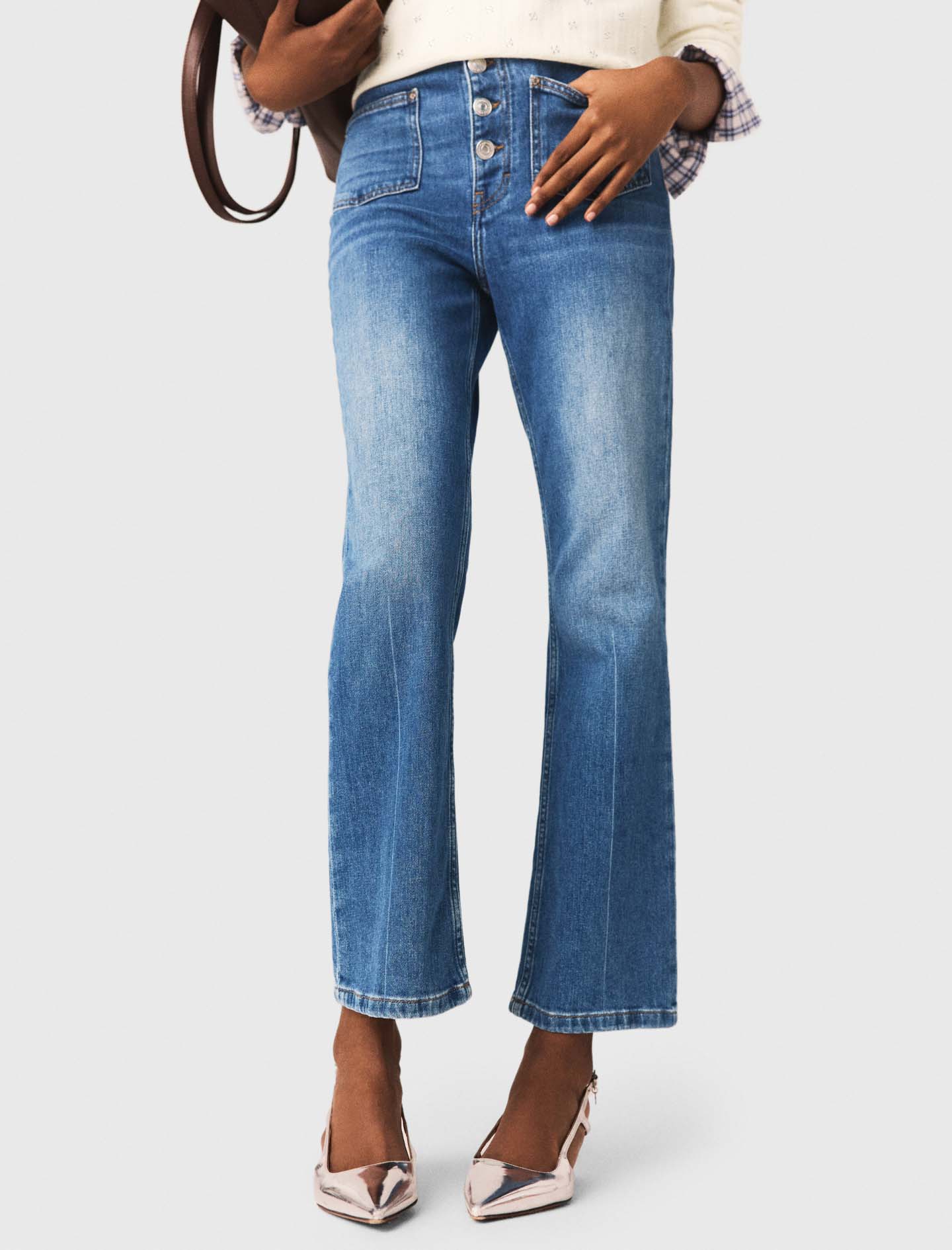 Denim jeans with pockets - Blue