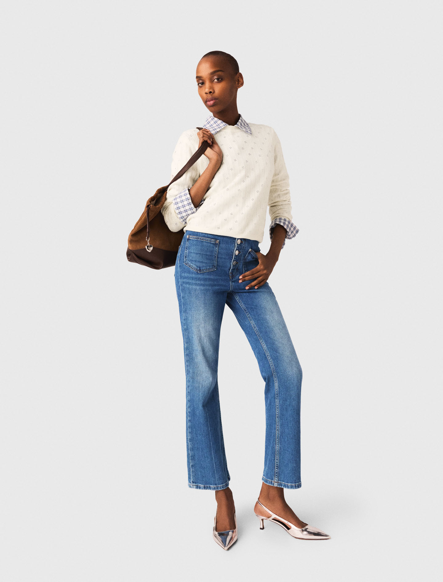 Denim jeans with pockets - Blue