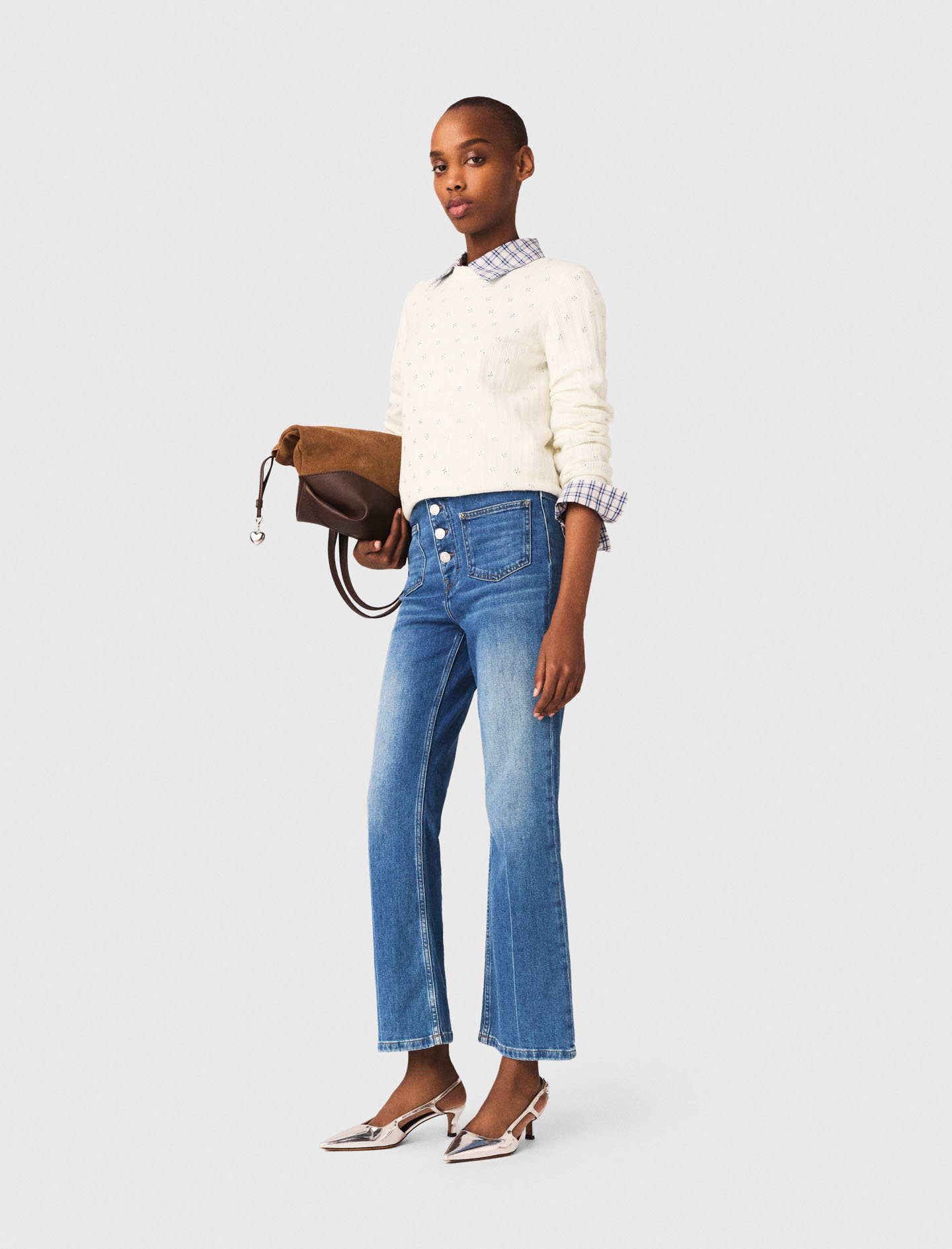 Denim jeans with pockets - Blue