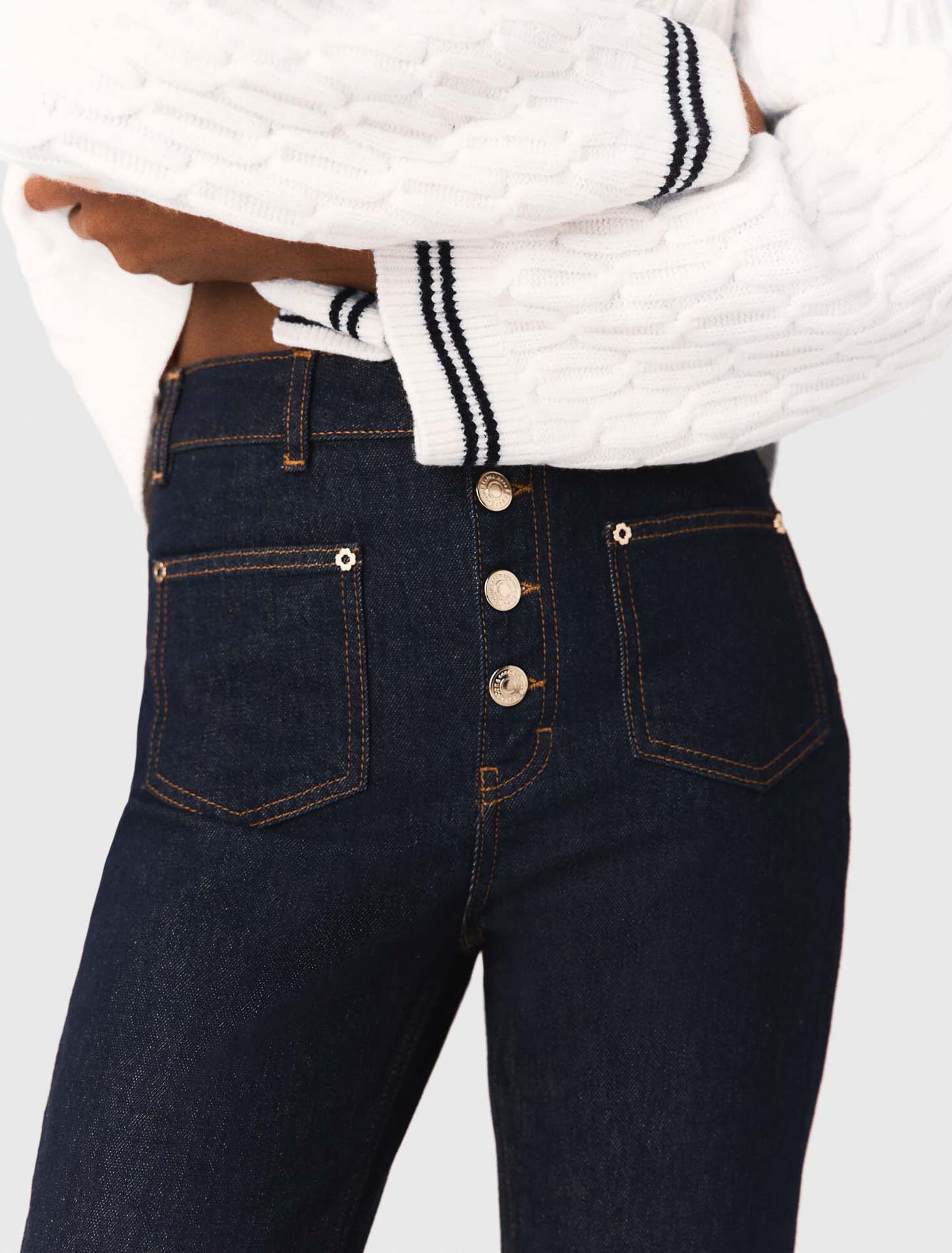 Denim jeans with pockets - Blue