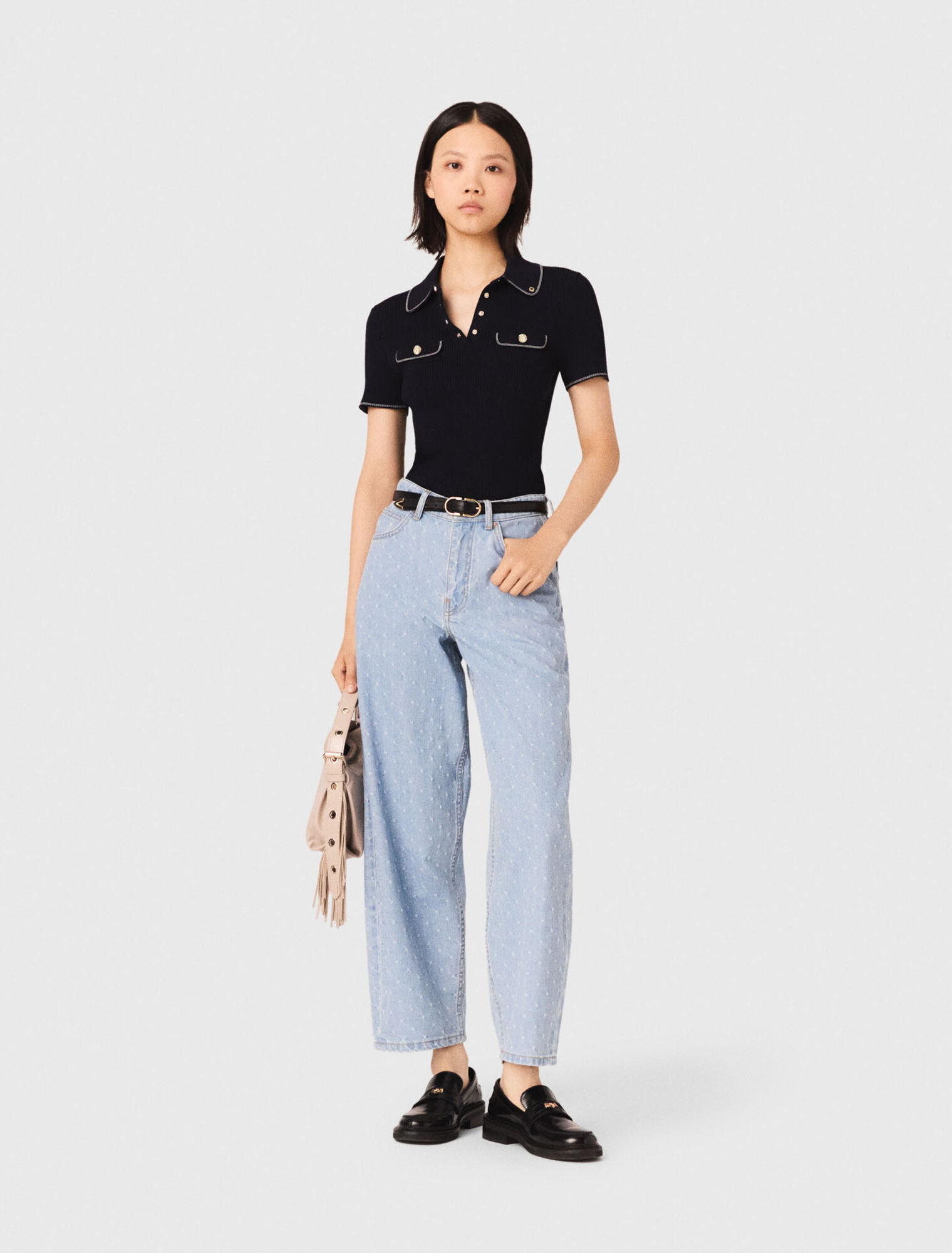 Short sleeve polo shirt - Navy