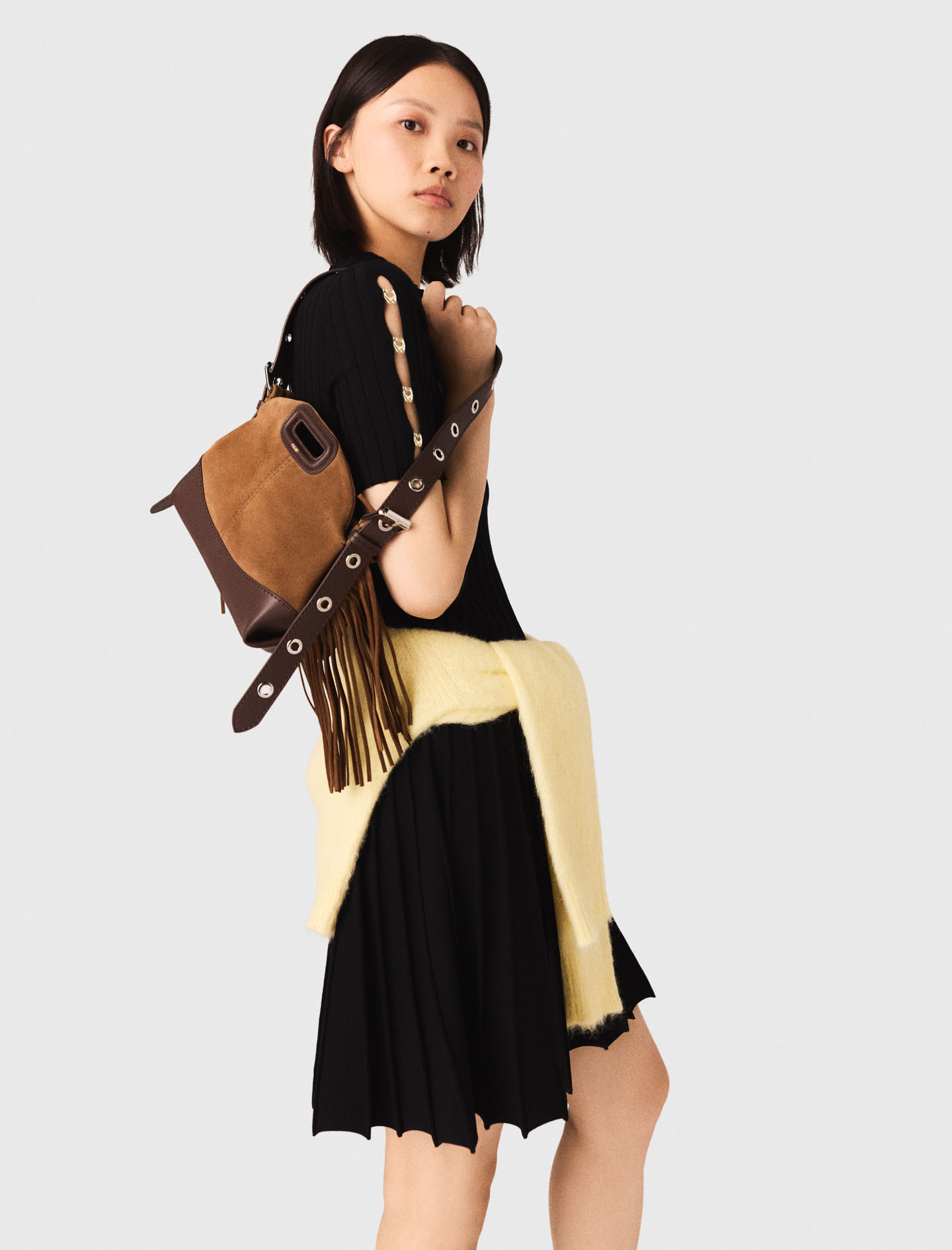 Short knit dress - Black