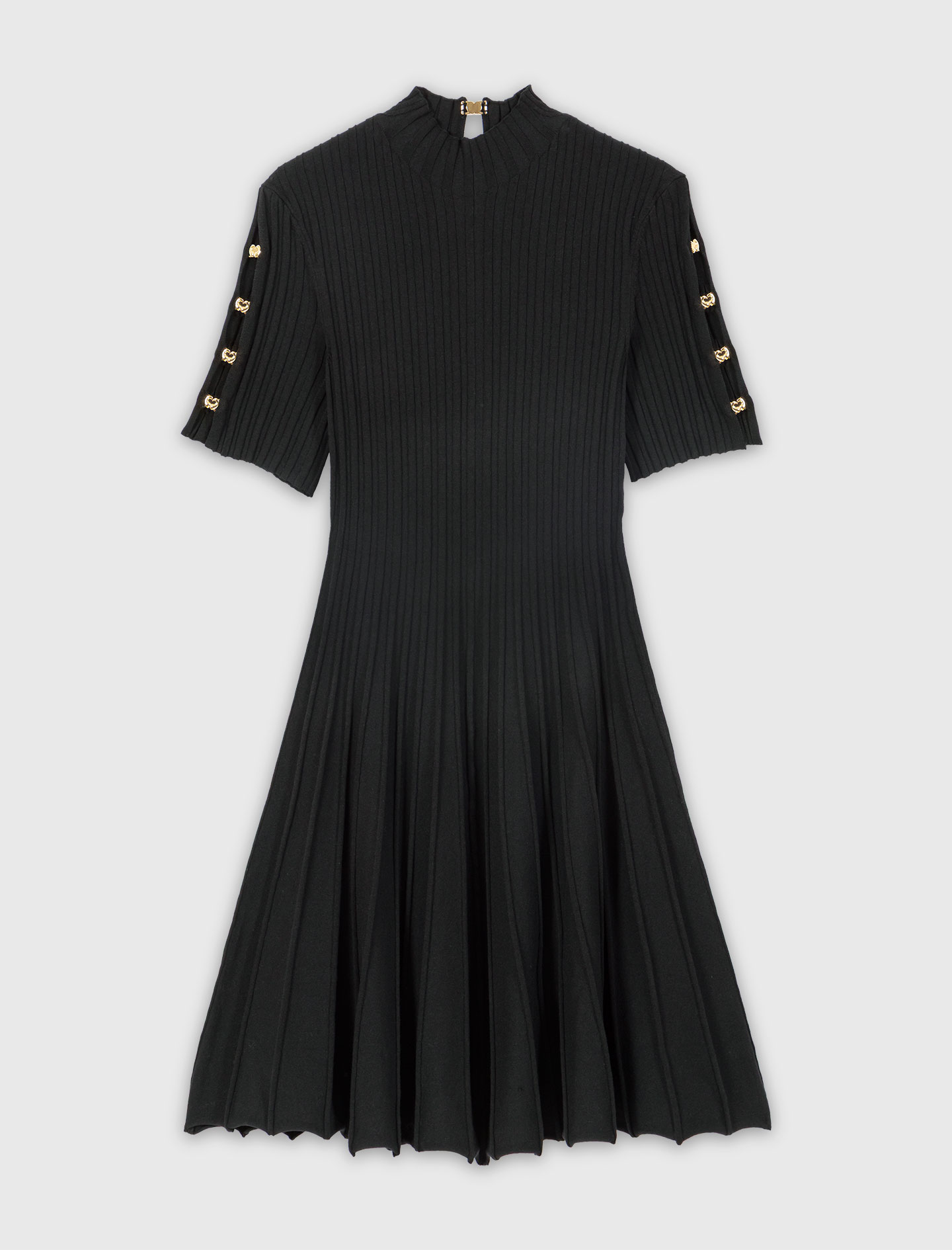 Short knit dress - Black
