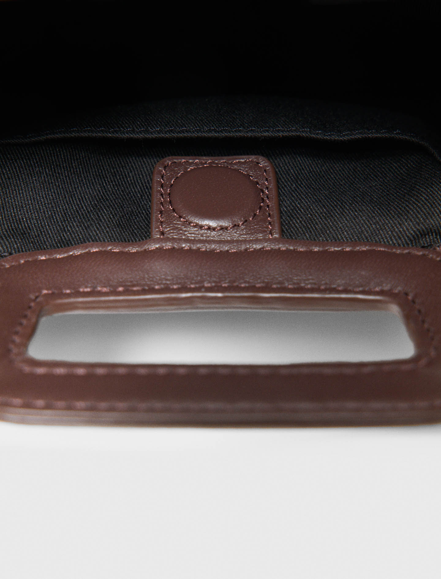 Mipli bouclé effect clutch bag - Brown