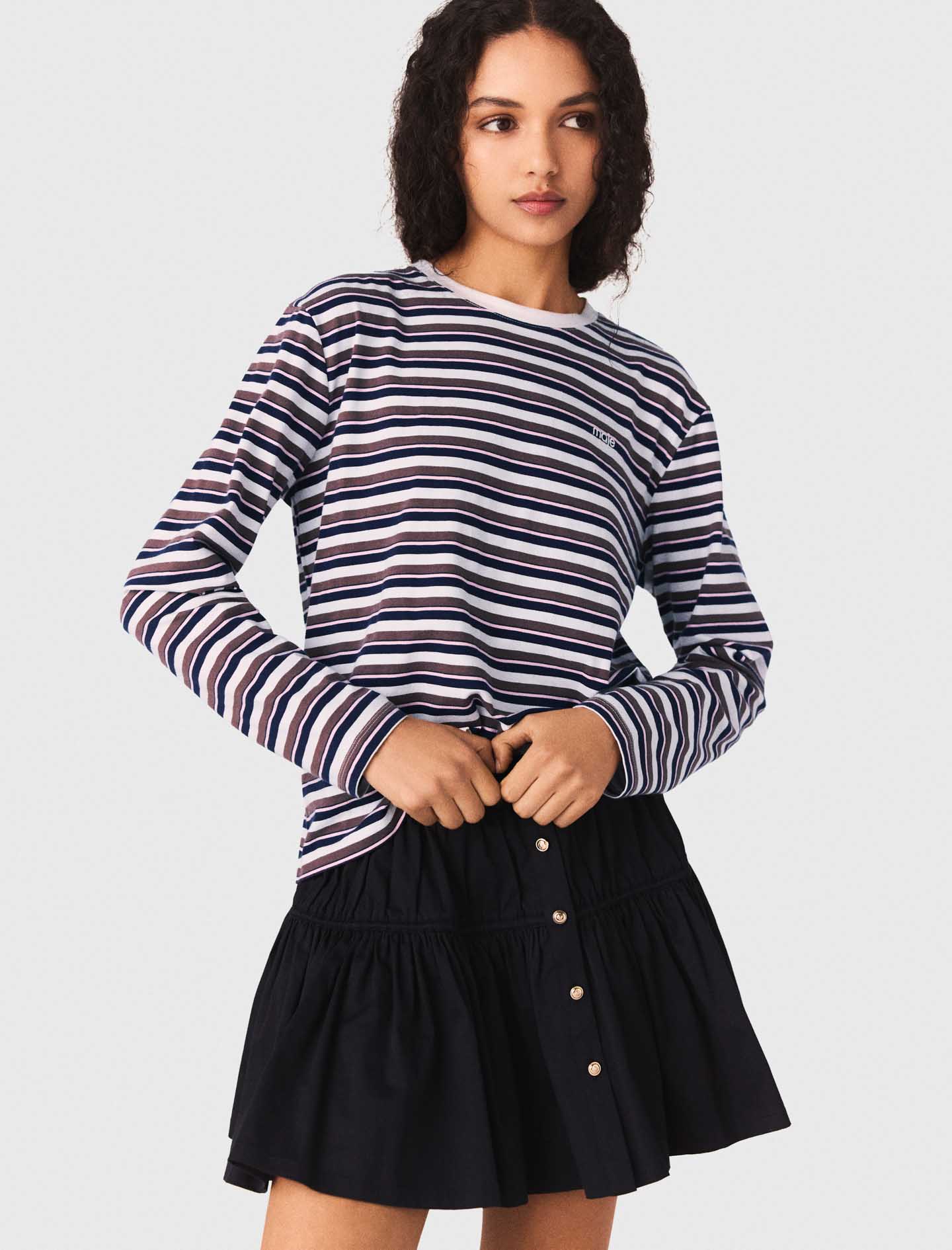 Striped Tshirt - Brown