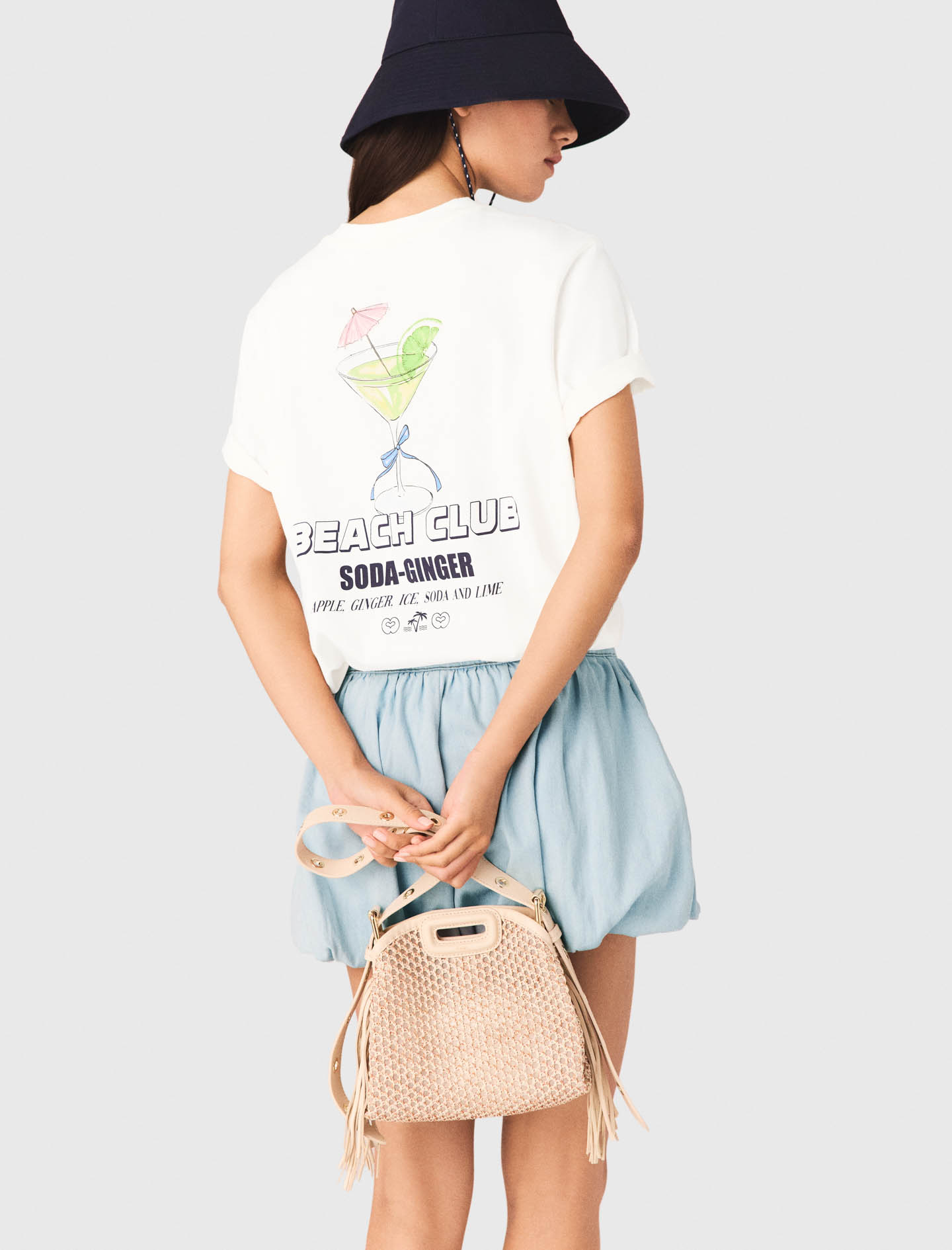 Summer print Tshirt - White