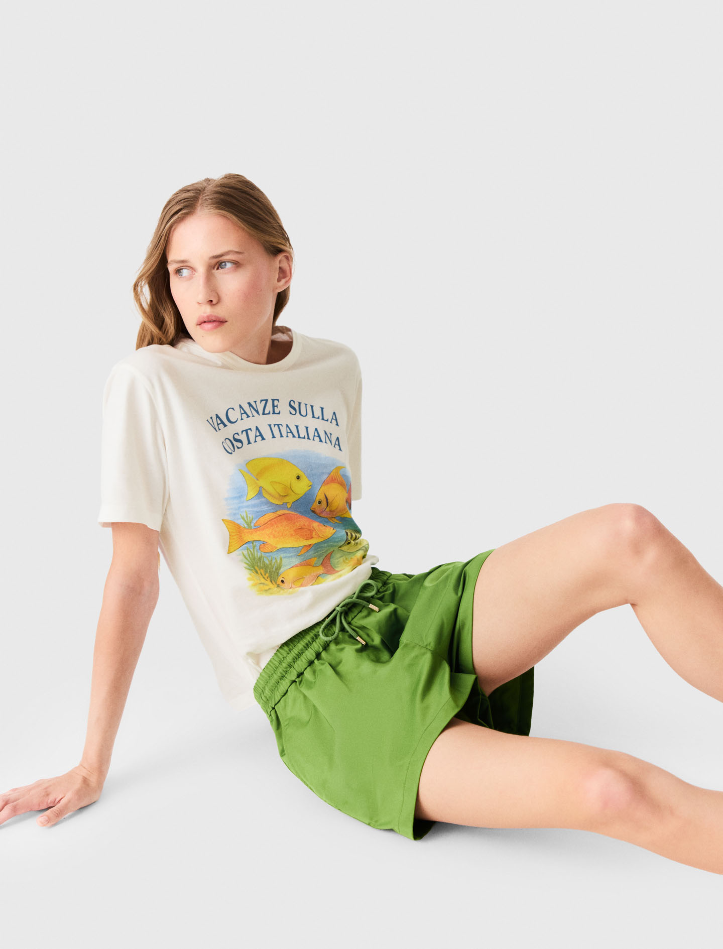 Technical fabric shorts - Green
