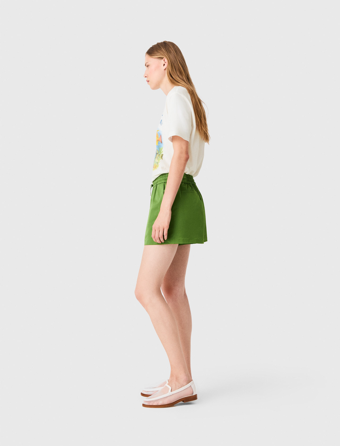 Technical fabric shorts - Green