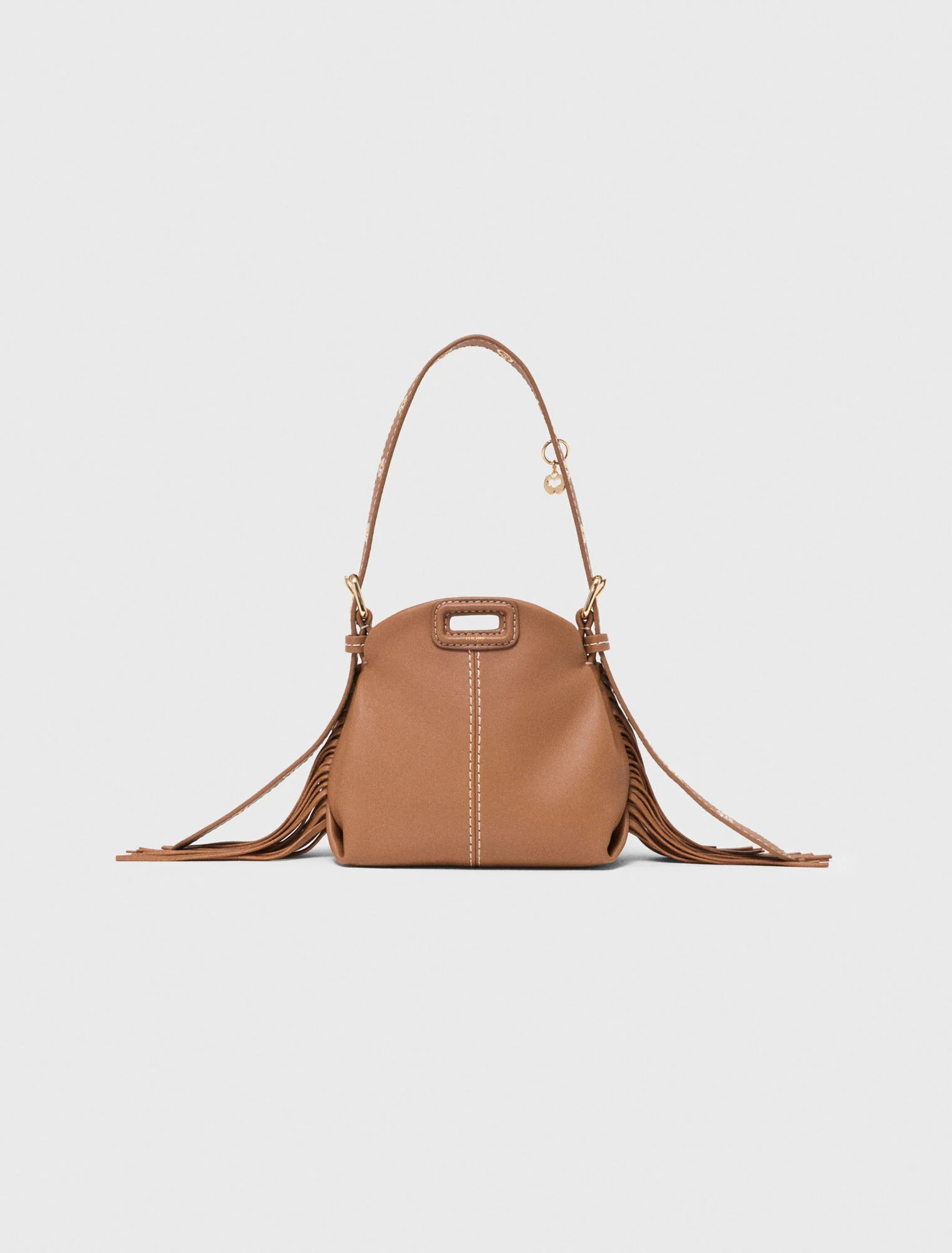 Miss M micro stitched leather bag - Brown