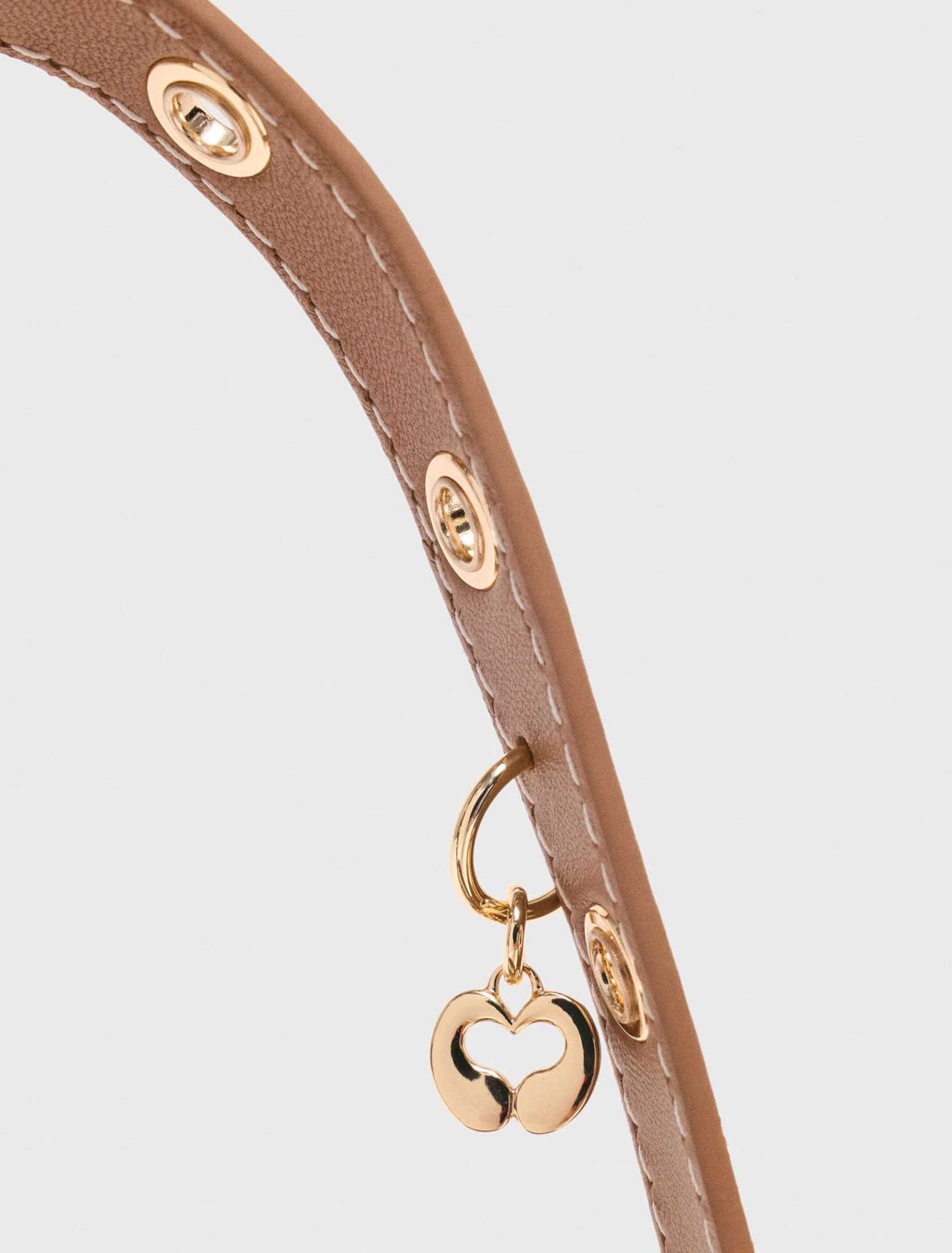 Miss M micro stitched leather bag - Brown