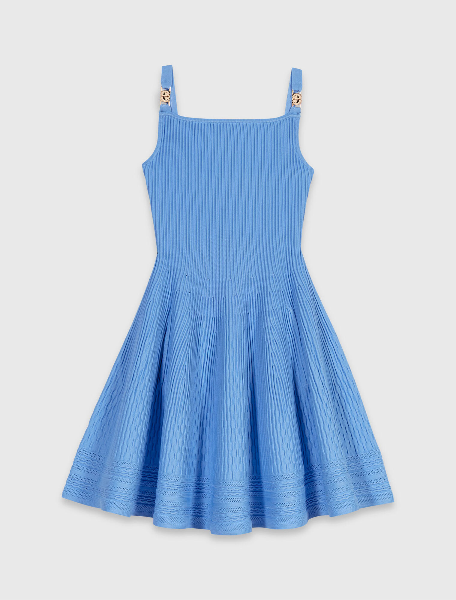Short knit dress - Blue