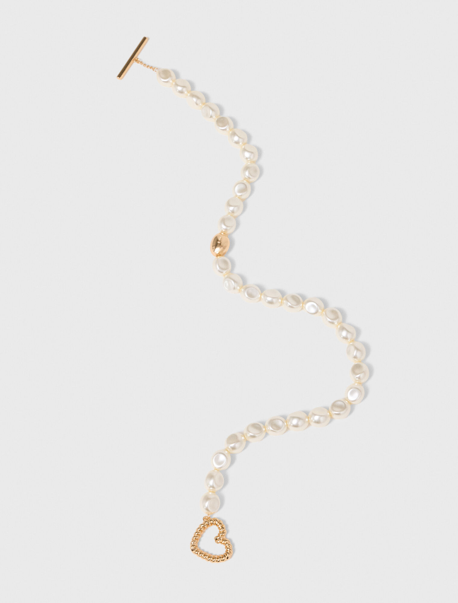Pearl choker necklace - Gold