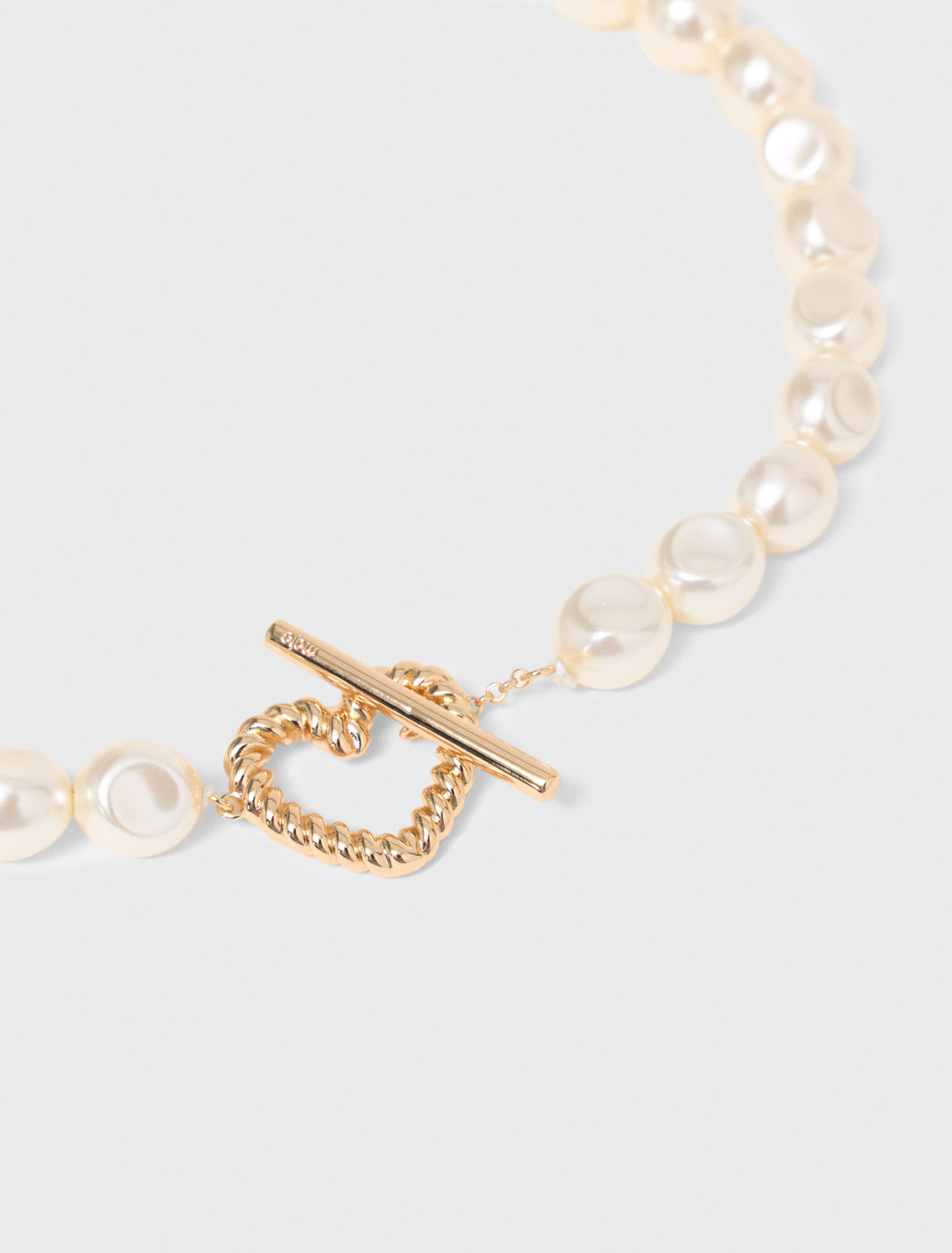 Pearl choker necklace - Gold